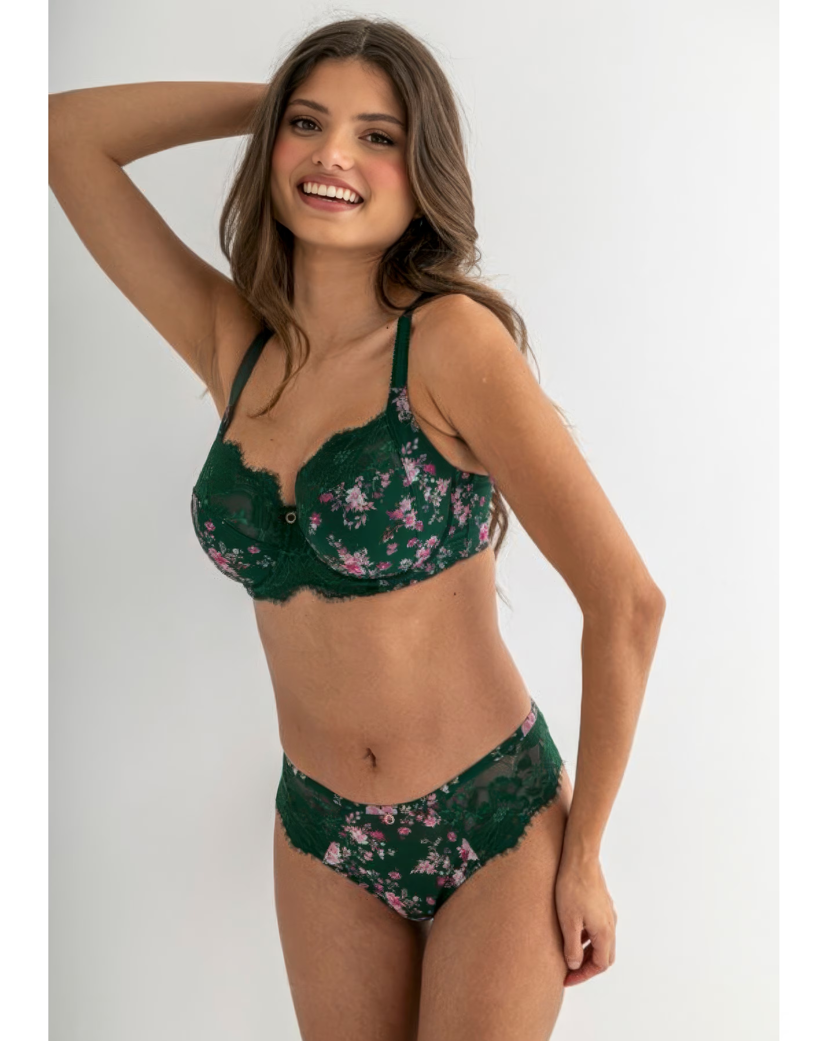 Pour Moi Bliss Brazilian Knicker Forest Floral 1 Pour Moi Bliss Brazilian Knicker Forest Floral