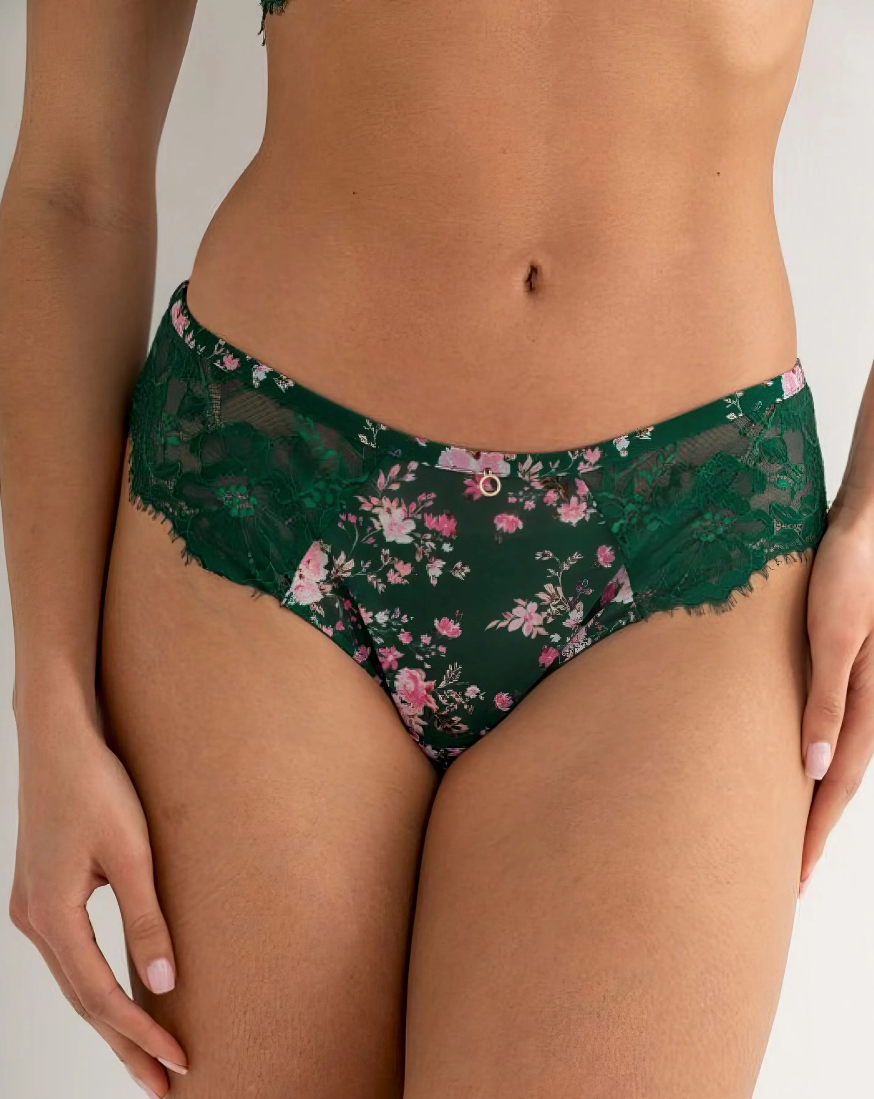Pour Moi Bliss Brazilian Knicker Forest Floral 2 Pour Moi Bliss Brazilian Knicker Forest Floral