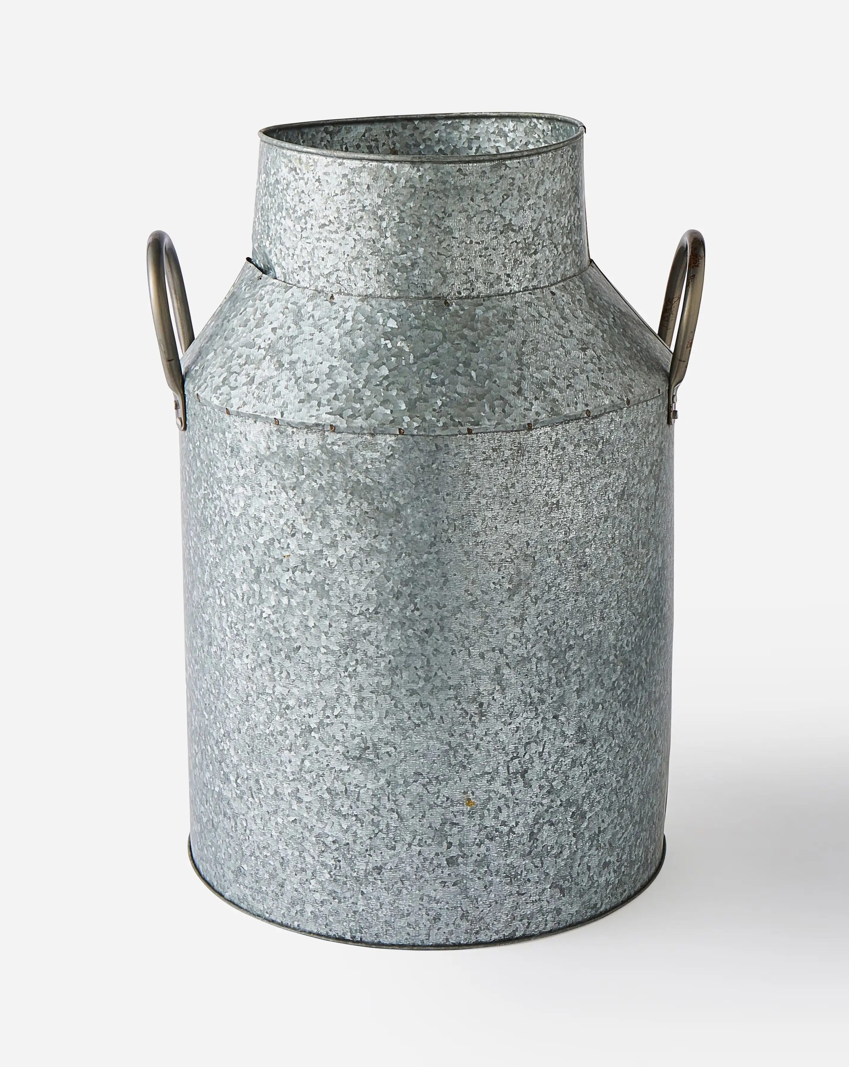 Ivyline Galvanised Milk Churn H42cm 2 Ivyline Galvanised Milk Churn H42cm