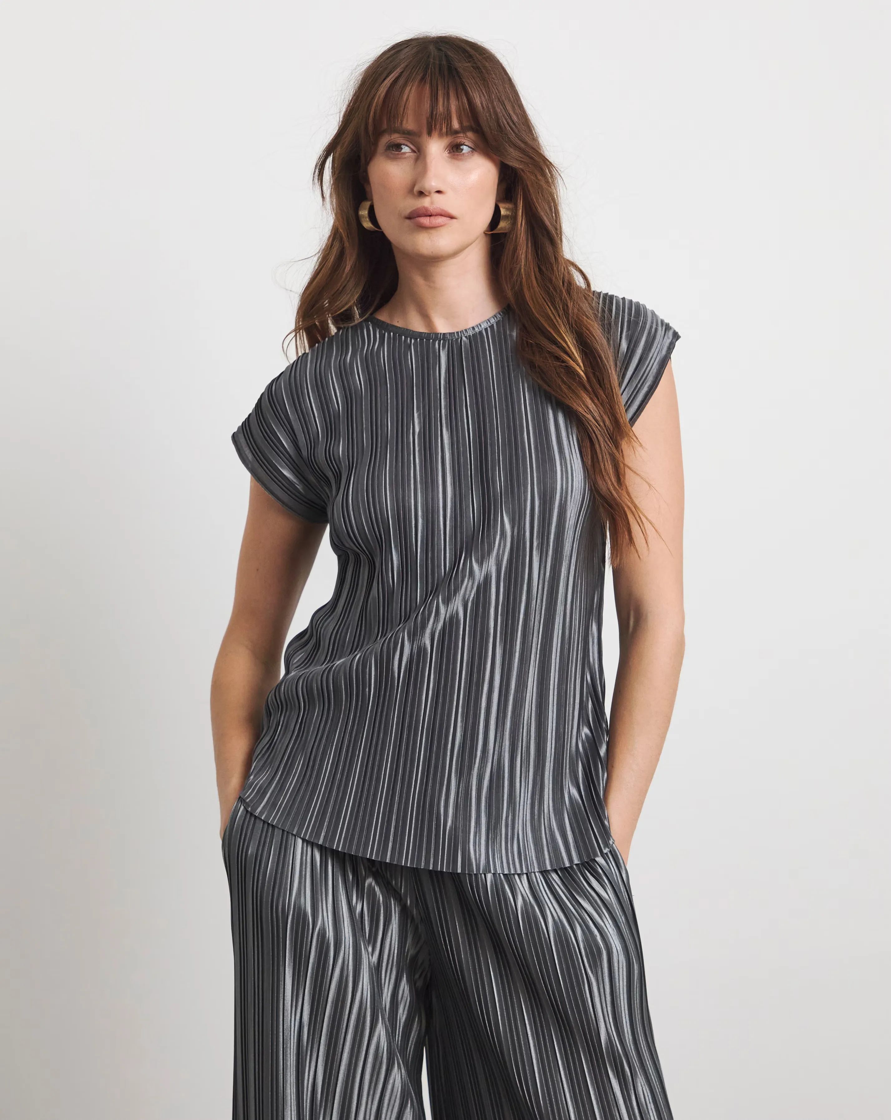 Joanna Hope Plisse Blouse 1 Joanna Hope Plisse Blouse