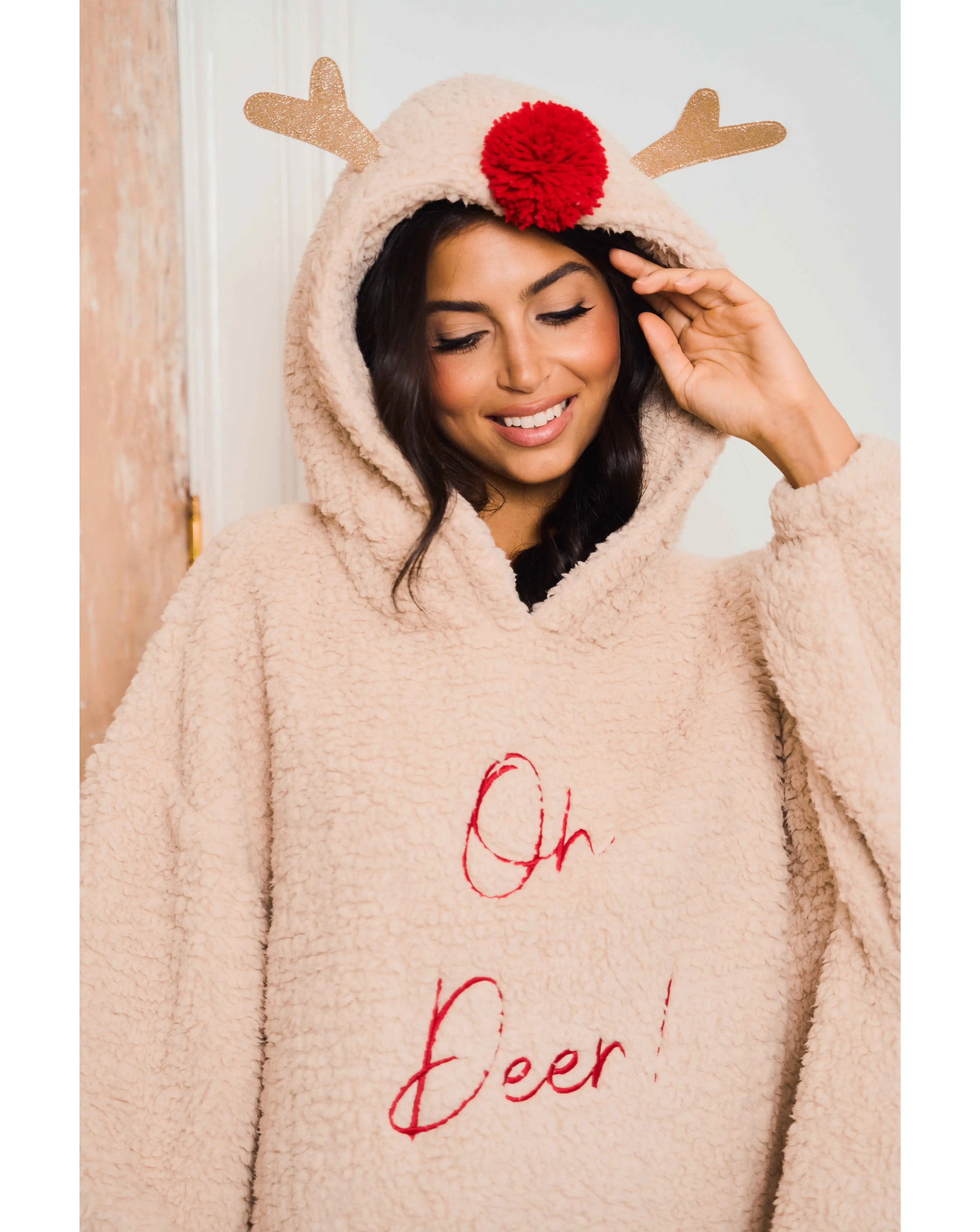 Jim Jam the Label Oversized Reindeer Hoodie 3 Jim Jam the Label Oversized Reindeer Hoodie