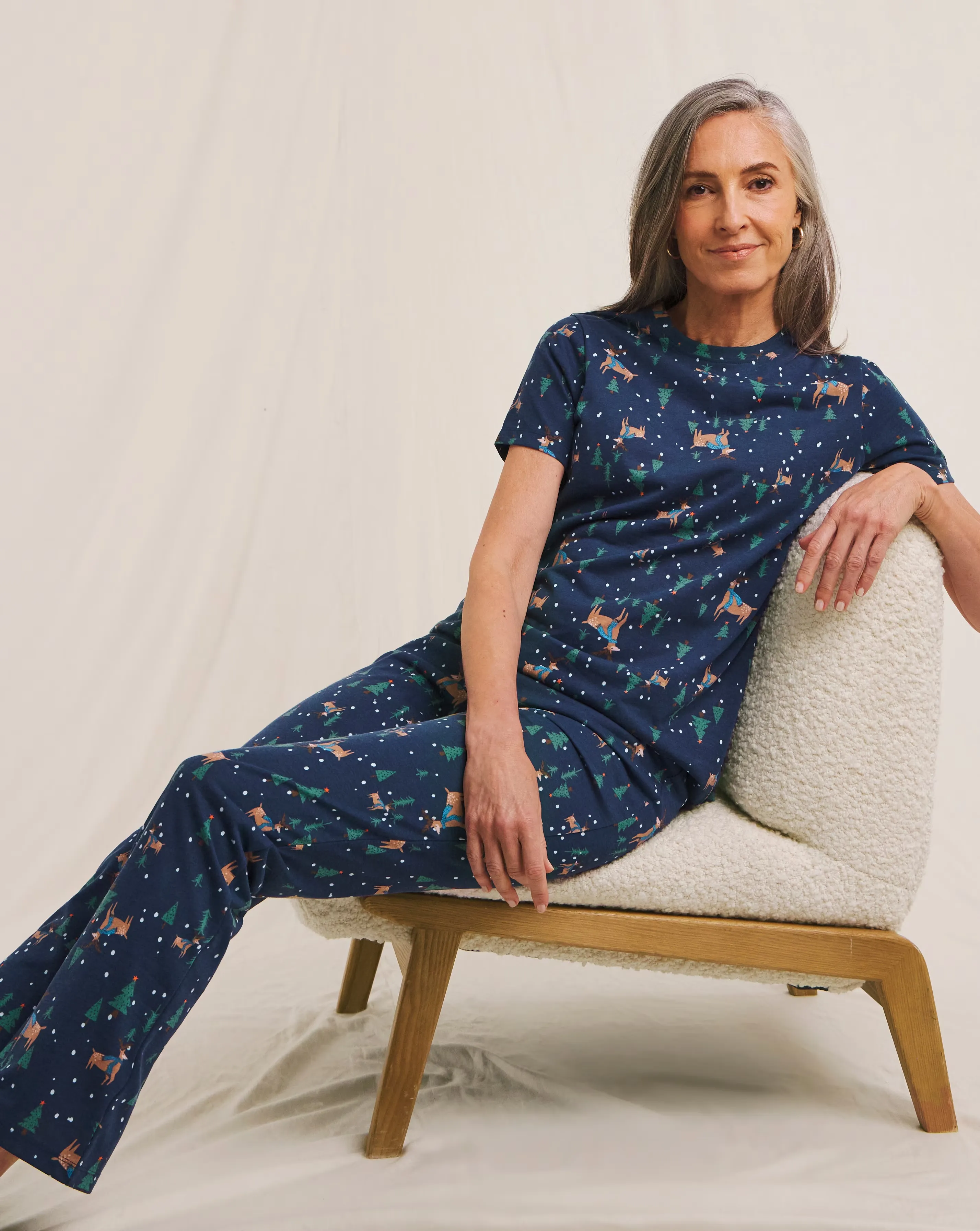 JD Williams Value Christmas Print Pyjama Set