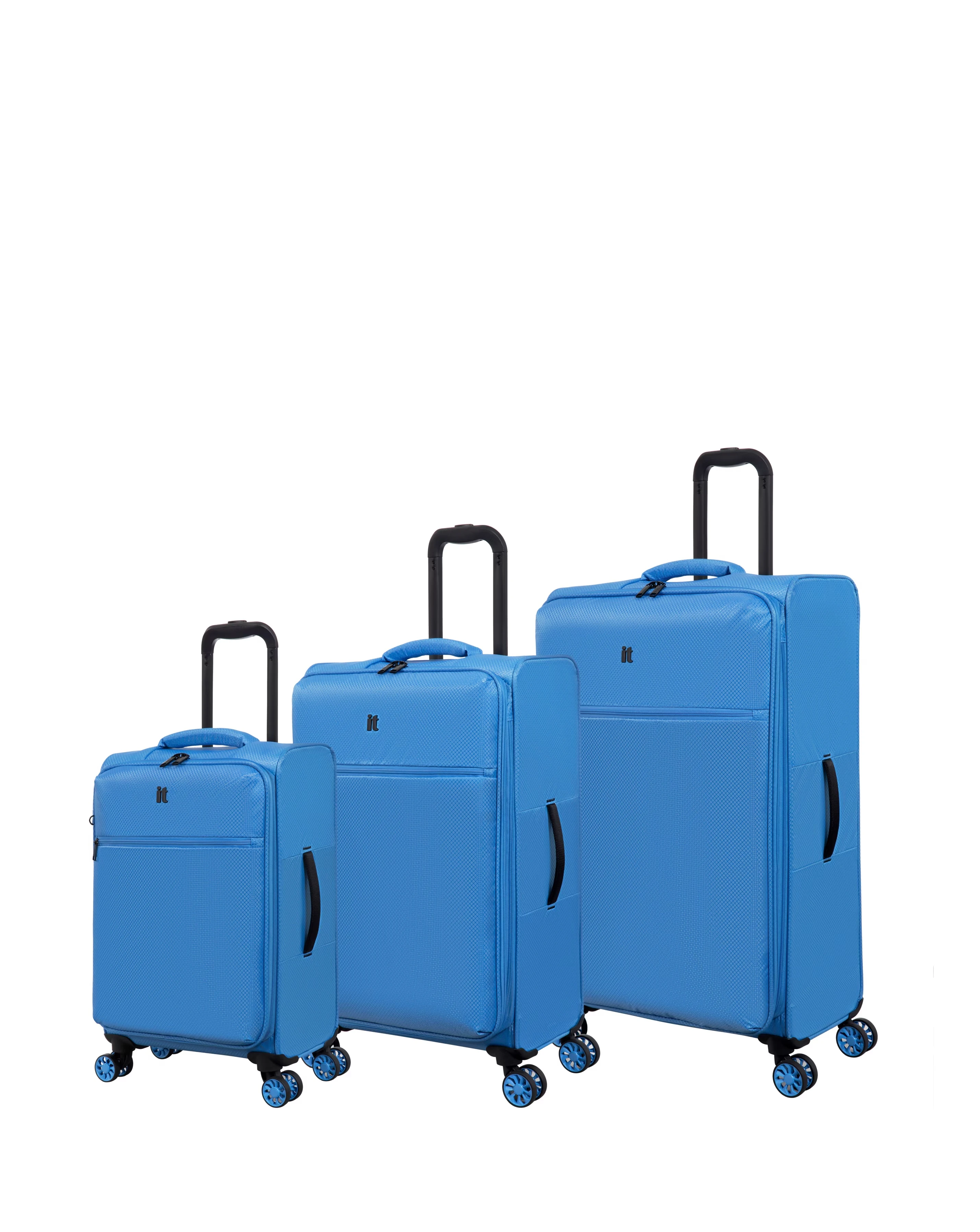 IT Luggage The Lite 3pc Suitcase Set - Blue 2 IT Luggage The Lite 3pc Suitcase Set - Blue