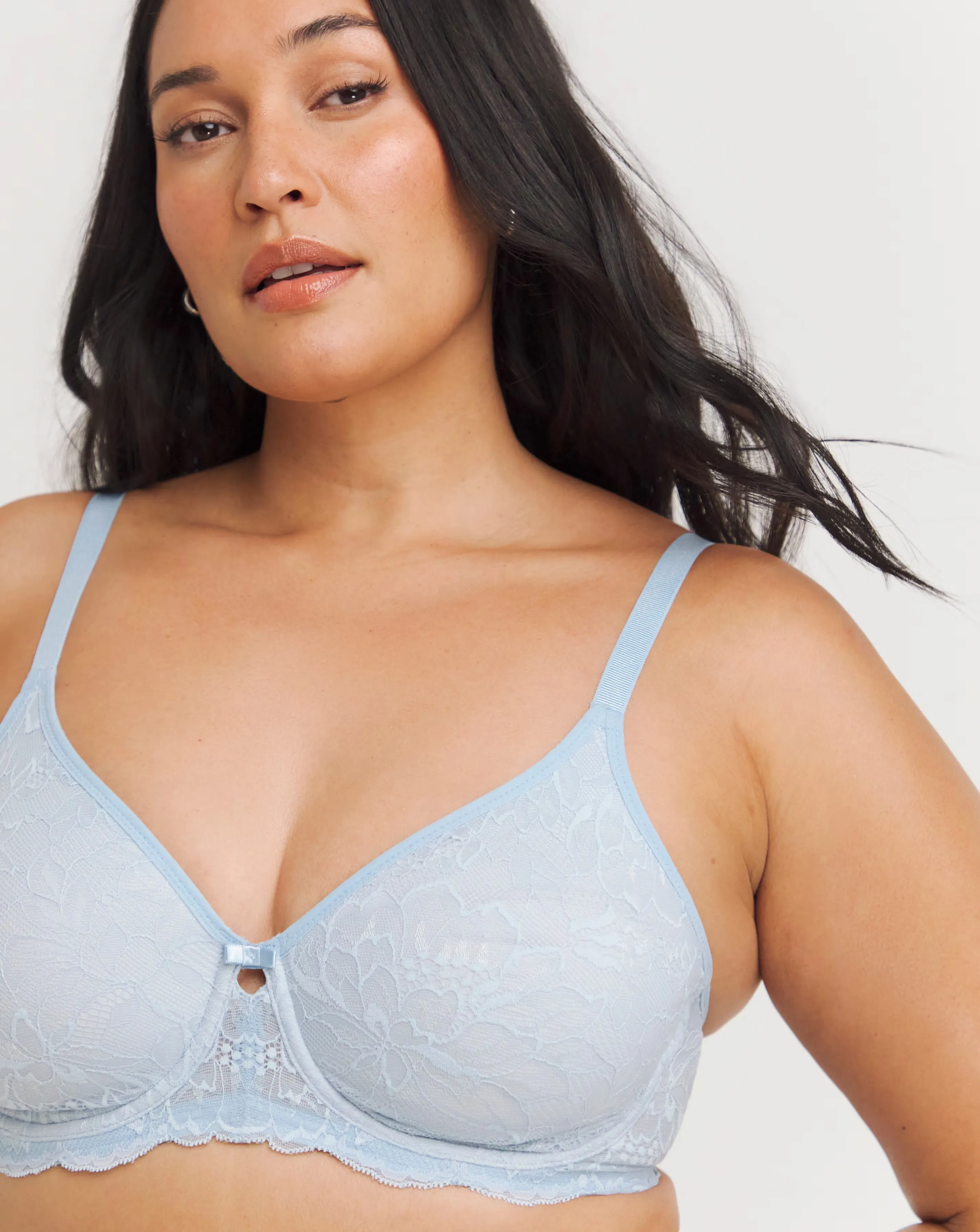 Triumph Amourette Charm Minimiser Wired Bra Blue 2 Triumph Amourette Charm Minimiser Wired Bra Blue