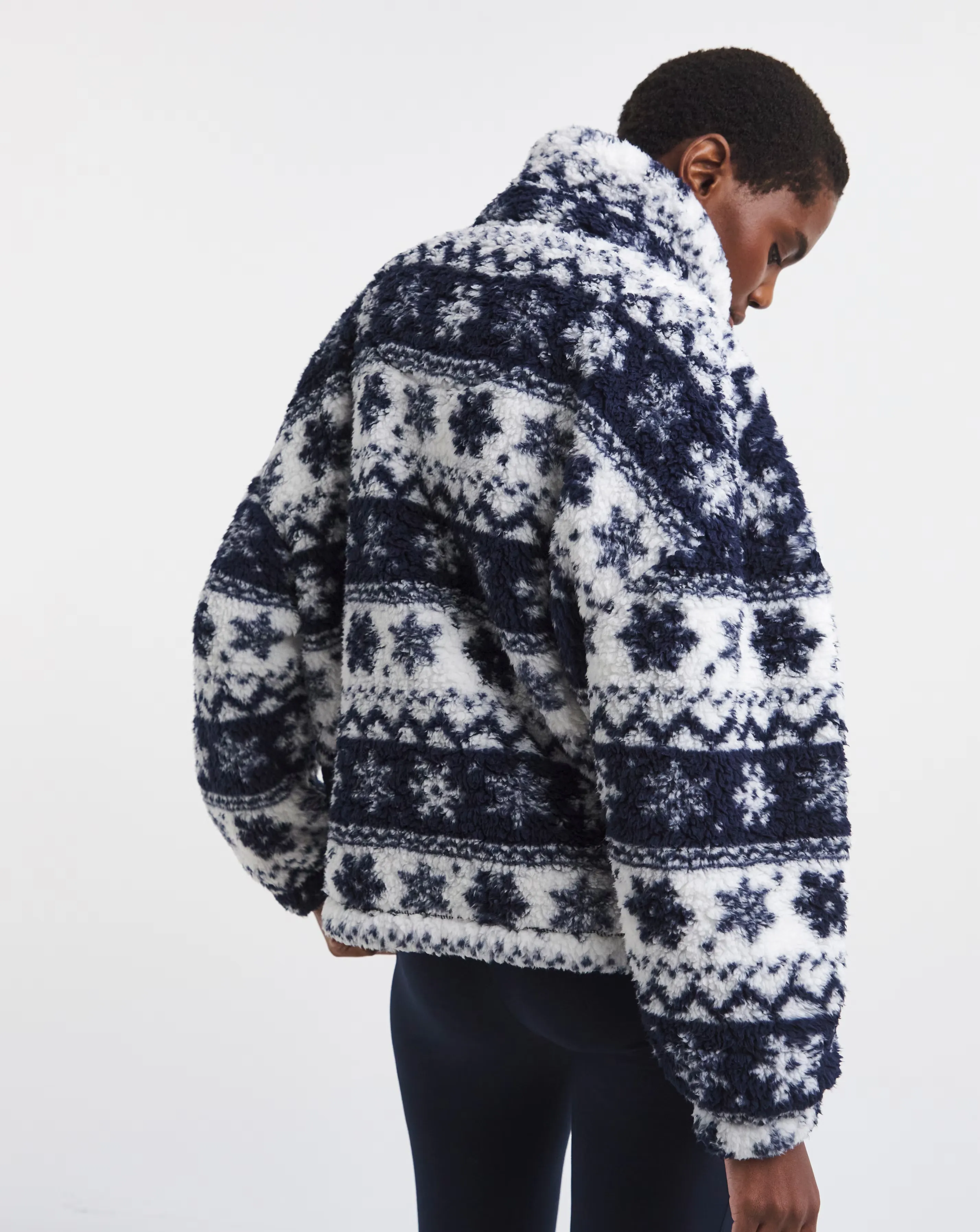 Pretty Secrets Quarter Zip Fleece Snuggle Top Fairisle 2 Pretty Secrets Quarter Zip Fleece Snuggle Top Fairisle