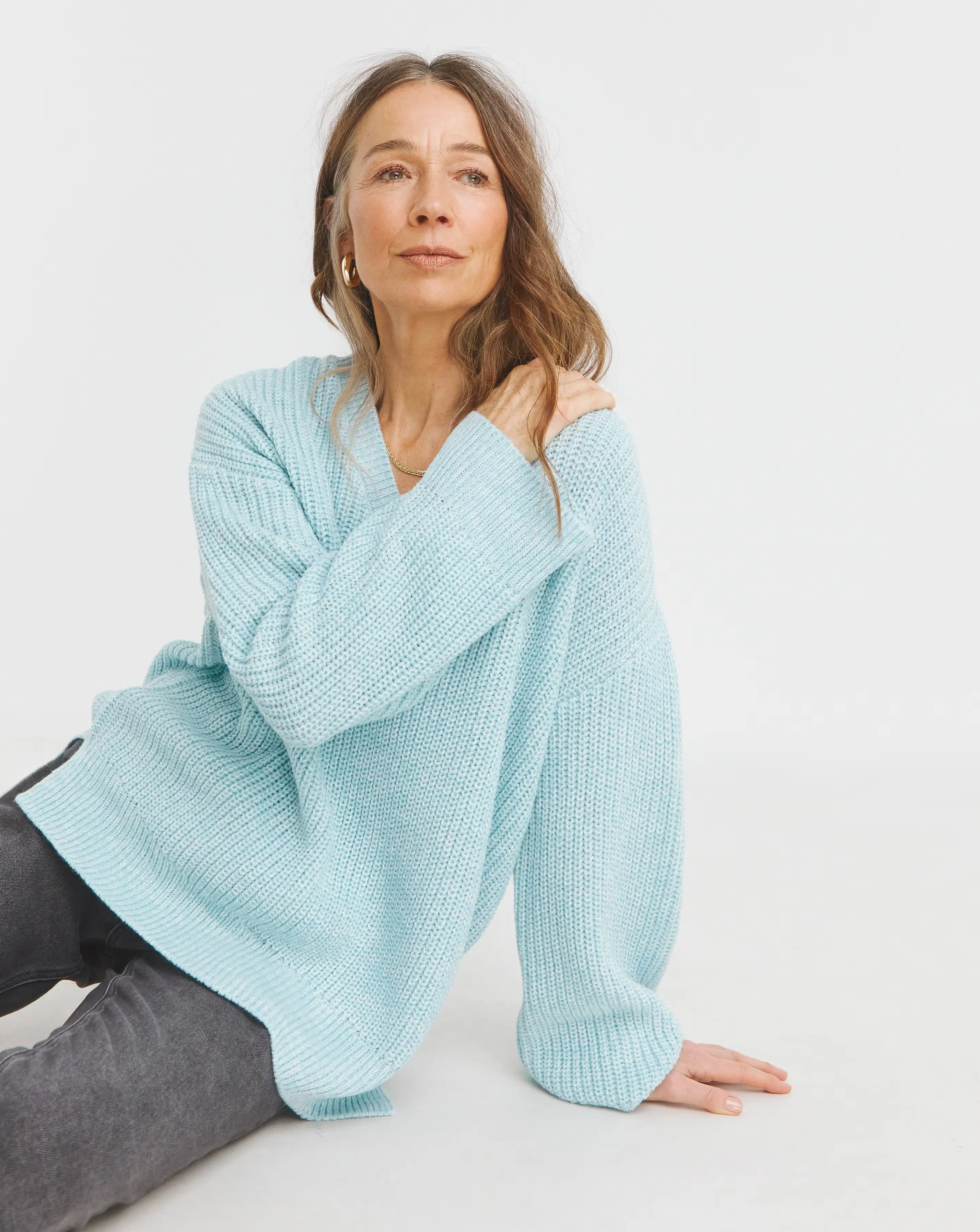 Blue V Neck Tunic 3 Blue V Neck Tunic