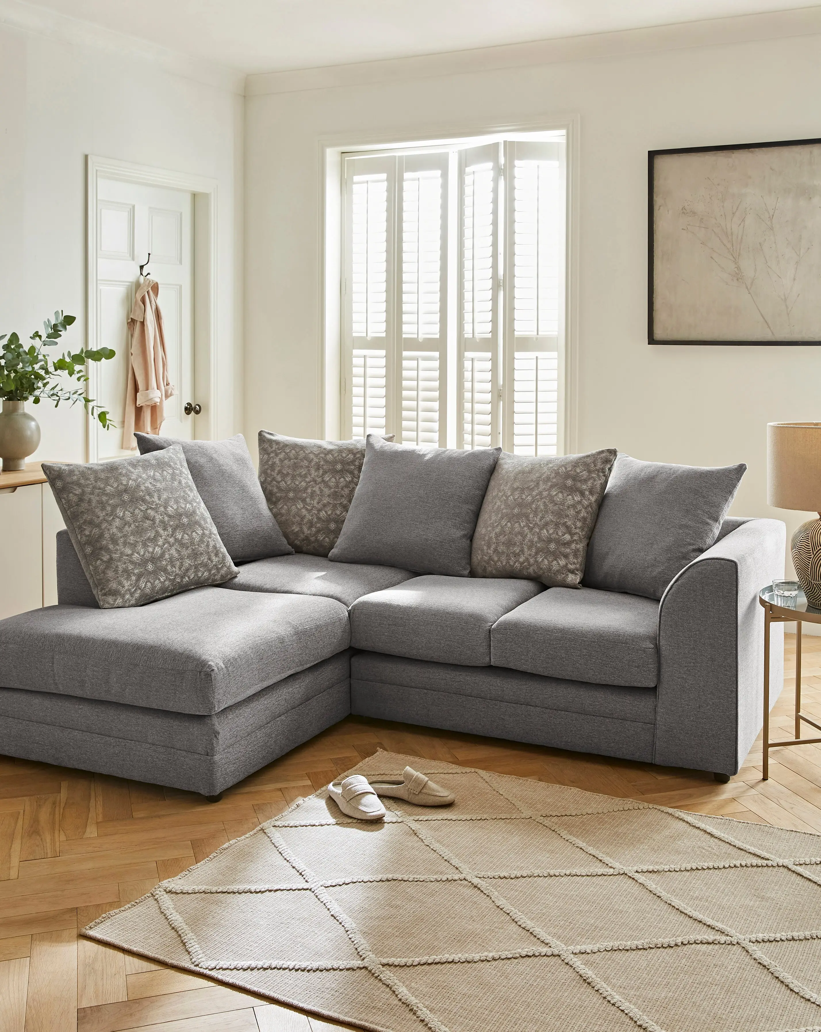 Missy Chenille Left Hand Corner Sofa 5 Missy Chenille Left Hand Corner Sofa