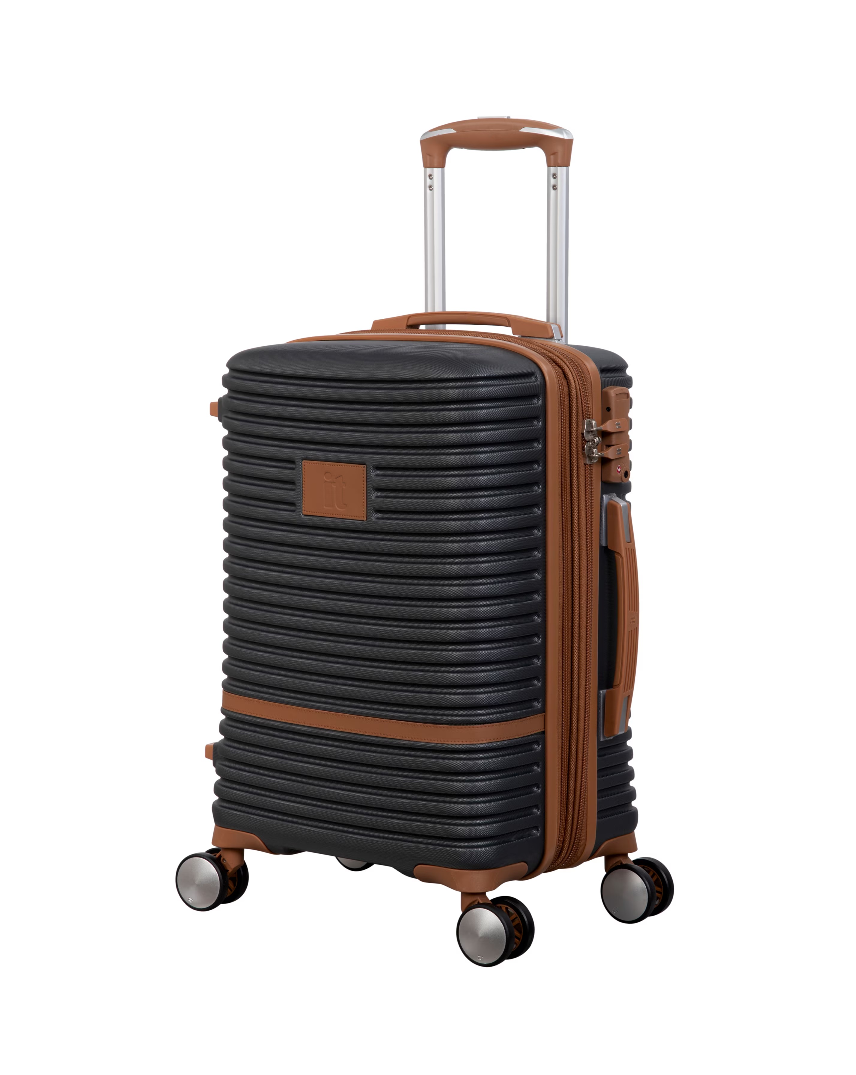 IT Luggage Replicating Cabin Suitcase - Charcoal