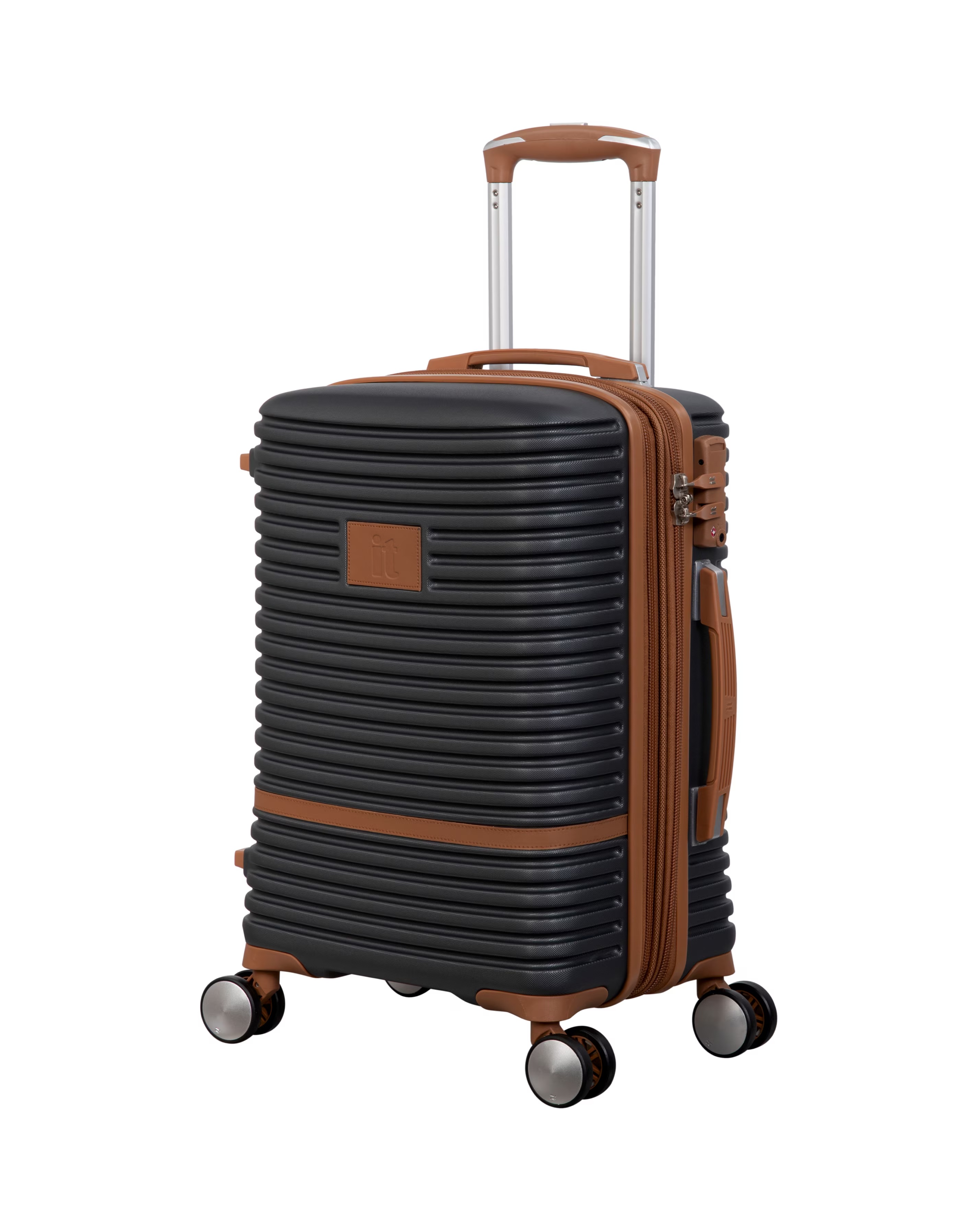 IT Luggage Replicating Cabin Suitcase - Charcoal 3 IT Luggage Replicating Cabin Suitcase - Charcoal