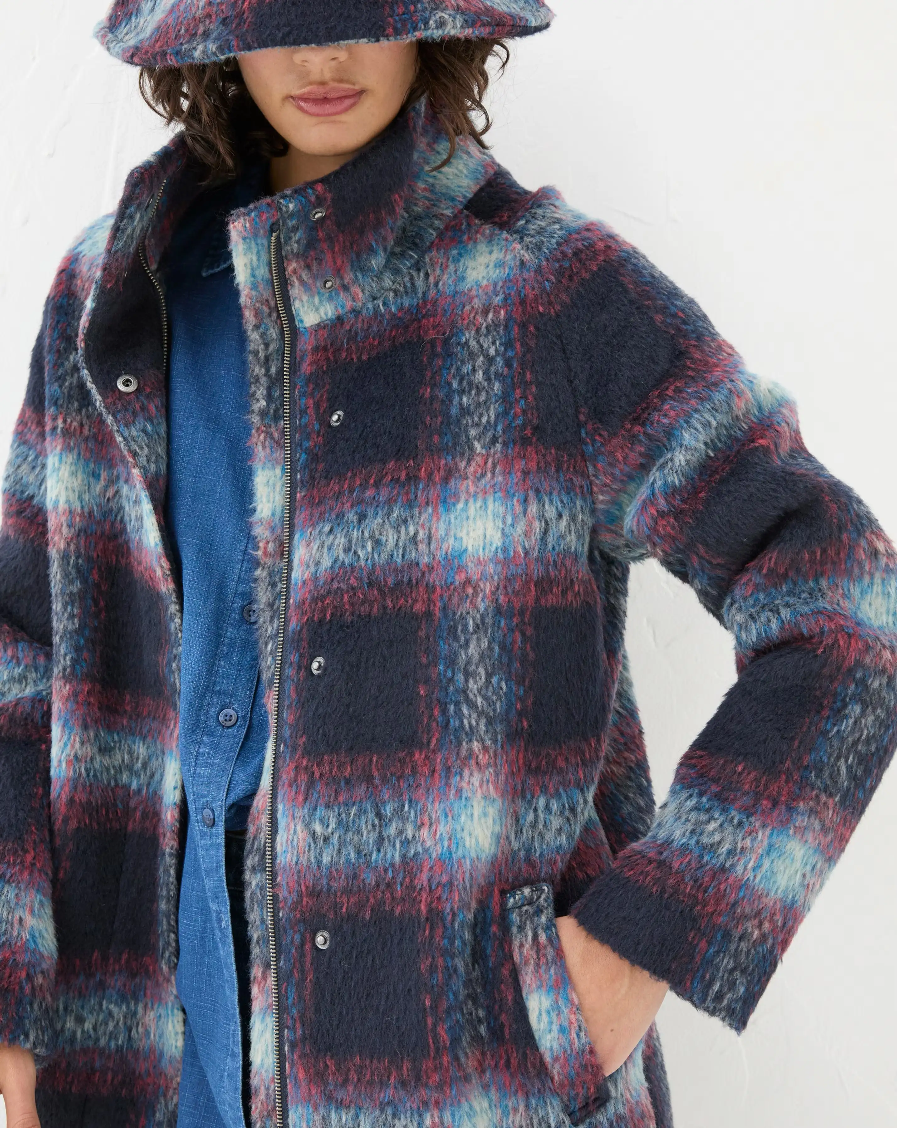 FatFace Freya Wool Blend Check Coat 5 FatFace Freya Wool Blend Check Coat