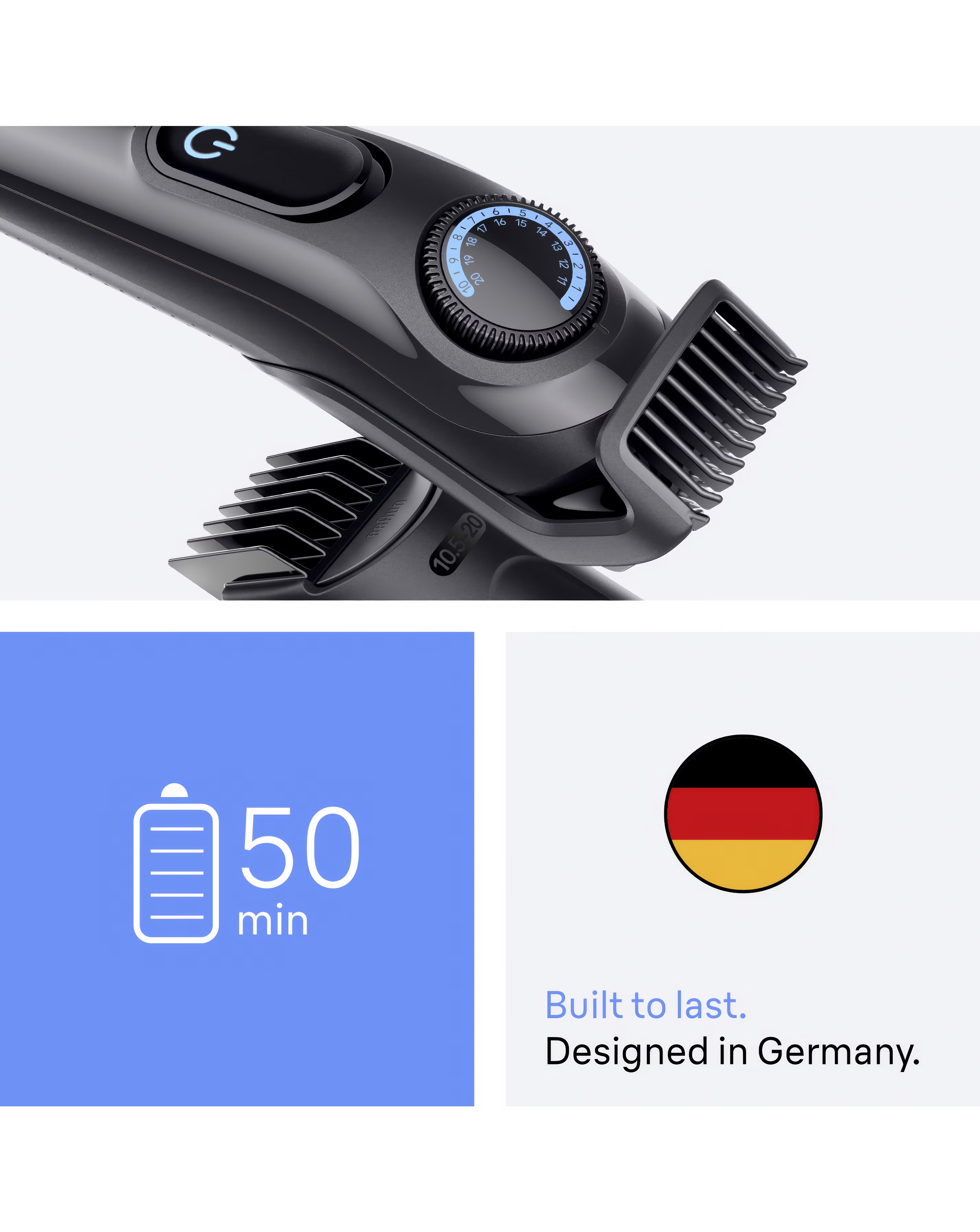 Braun - Beard Trimmer Series 3, +2 Styling Tools 6 Braun - Beard Trimmer Series 3, +2 Styling Tools
