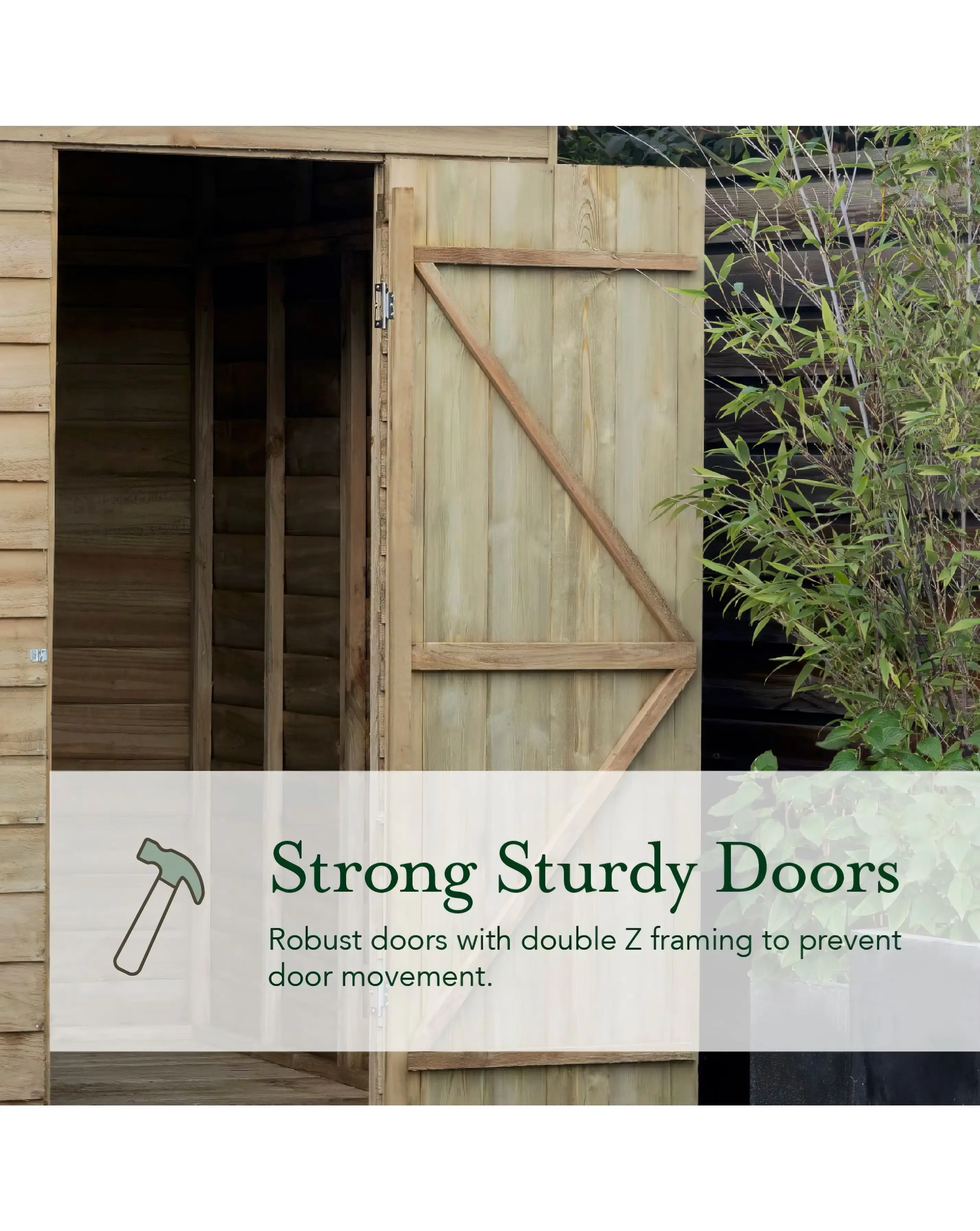 4LIFE Pent Shed 8x6 - Single Door - No Windows (Home Delivery) 8 4LIFE Pent Shed 8x6 - Single Door - No Windows (Home Delivery)