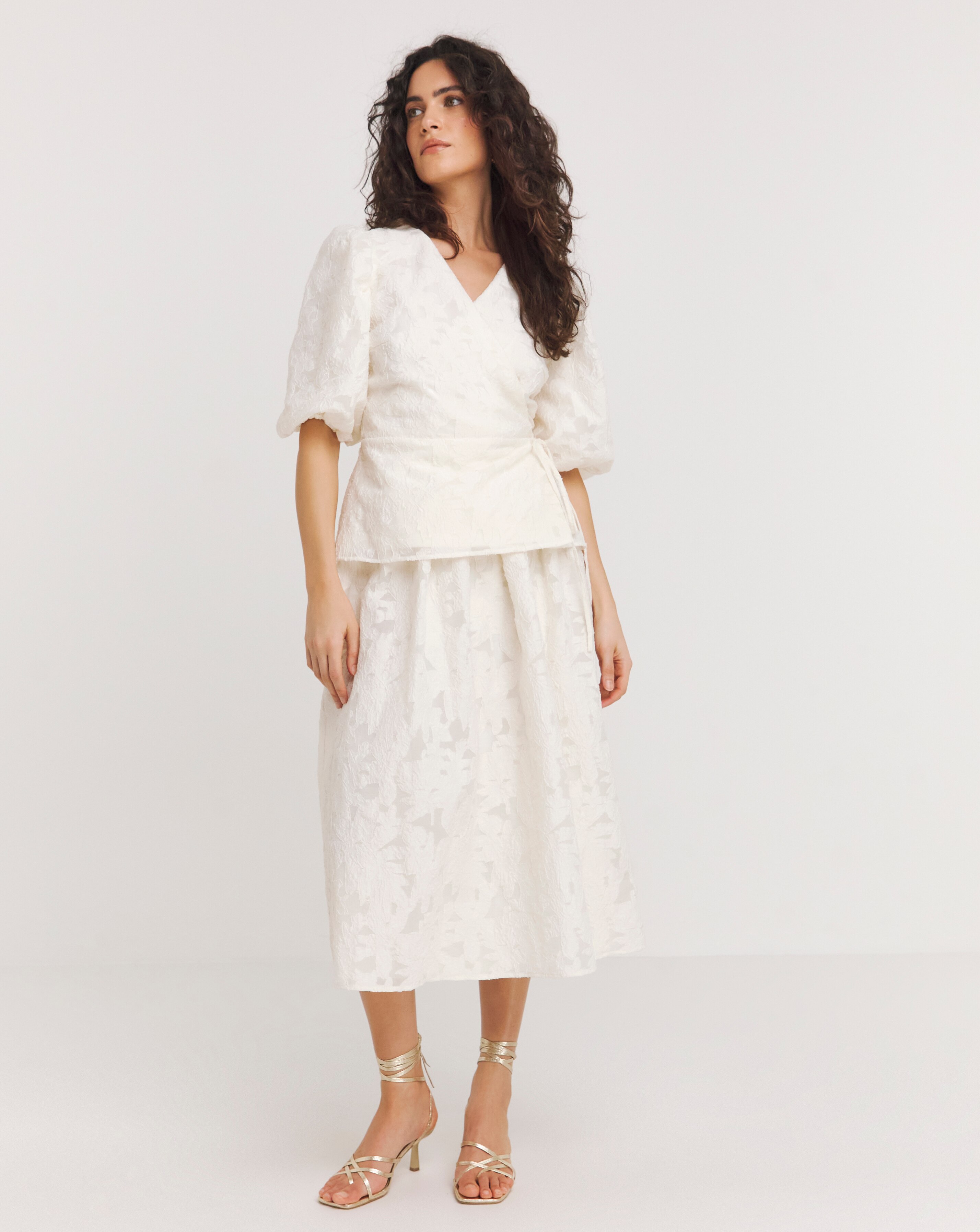 Joanna Hope Textured Wrap Blouse 2 Joanna Hope Textured Wrap Blouse