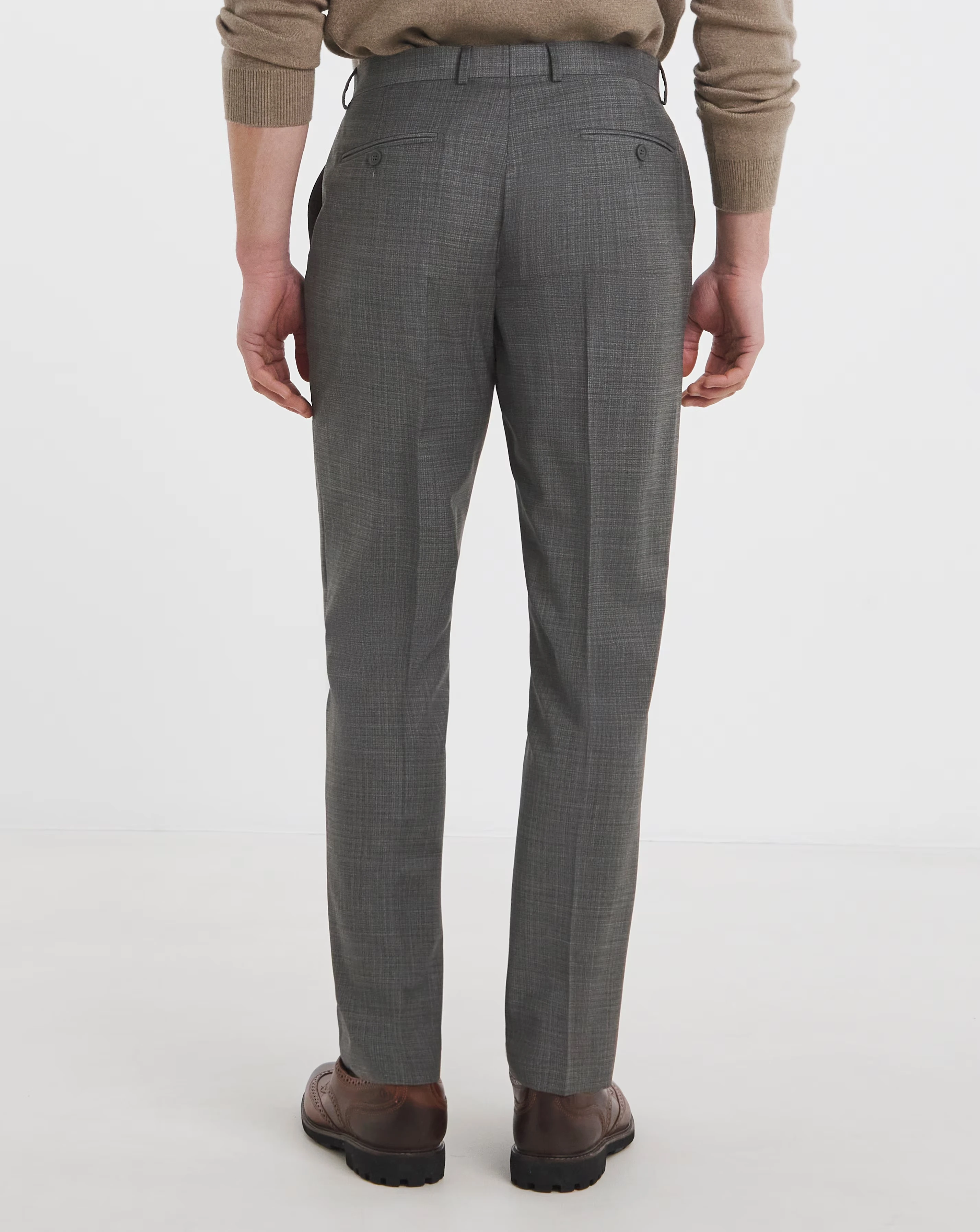 William Hunt Textured Grey Suit Trouser 2 William Hunt Textured Grey Suit Trouser