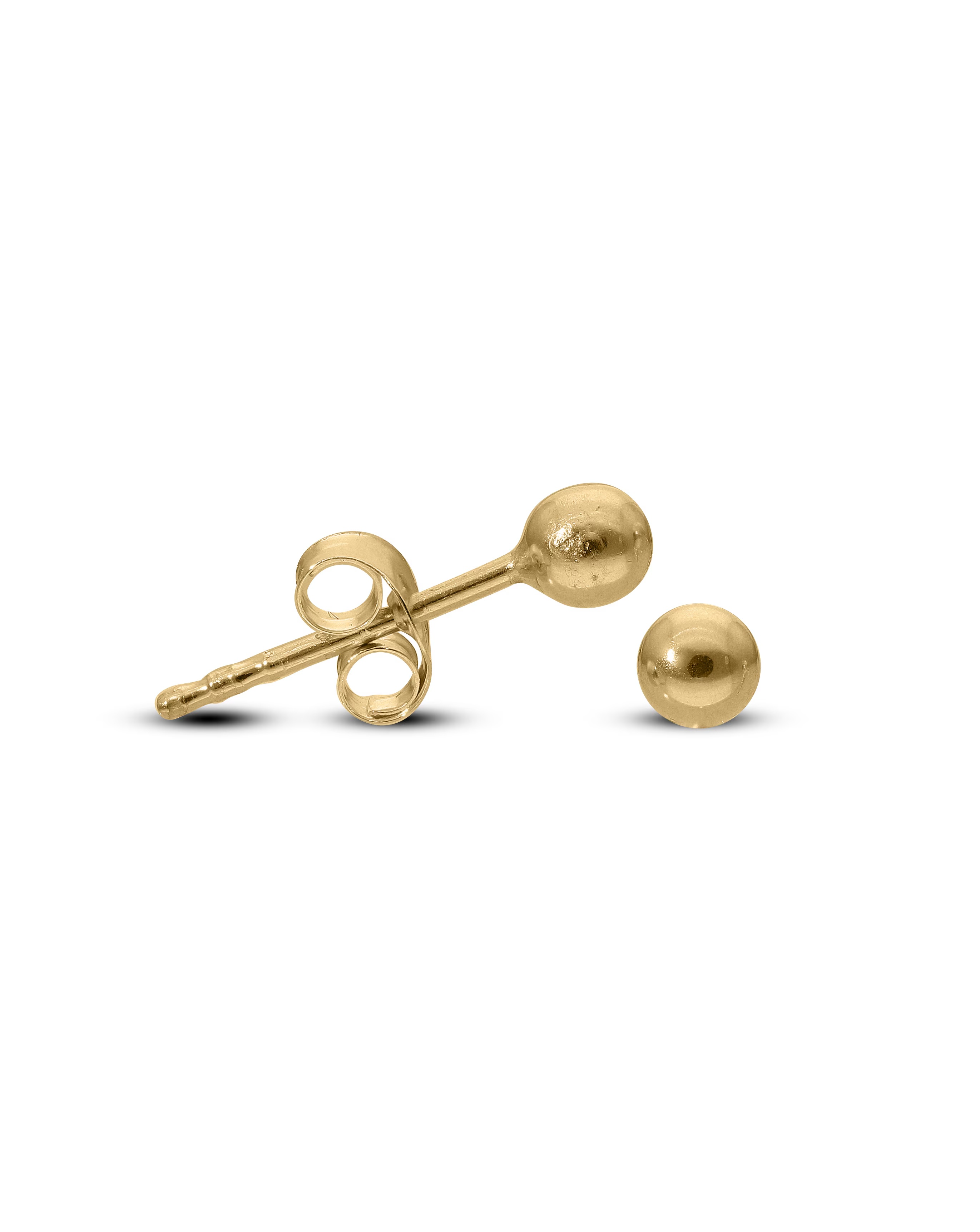 9ct Gold 3MM Ball Stud Earrings 1 9ct Gold 3MM Ball Stud Earrings