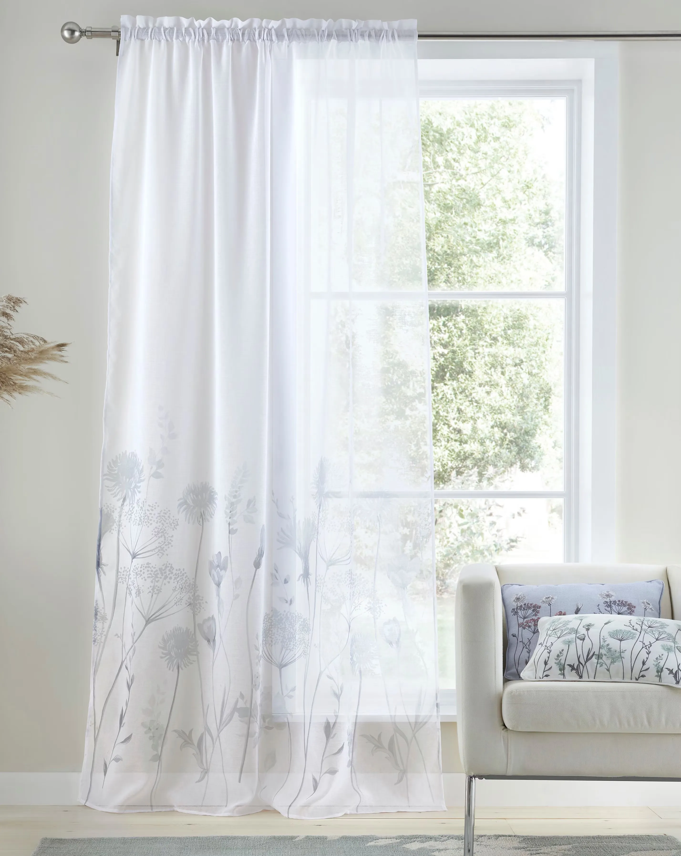 Catherine Lansfield Floral Meadowsweet Voile 1 Catherine Lansfield Floral Meadowsweet Voile