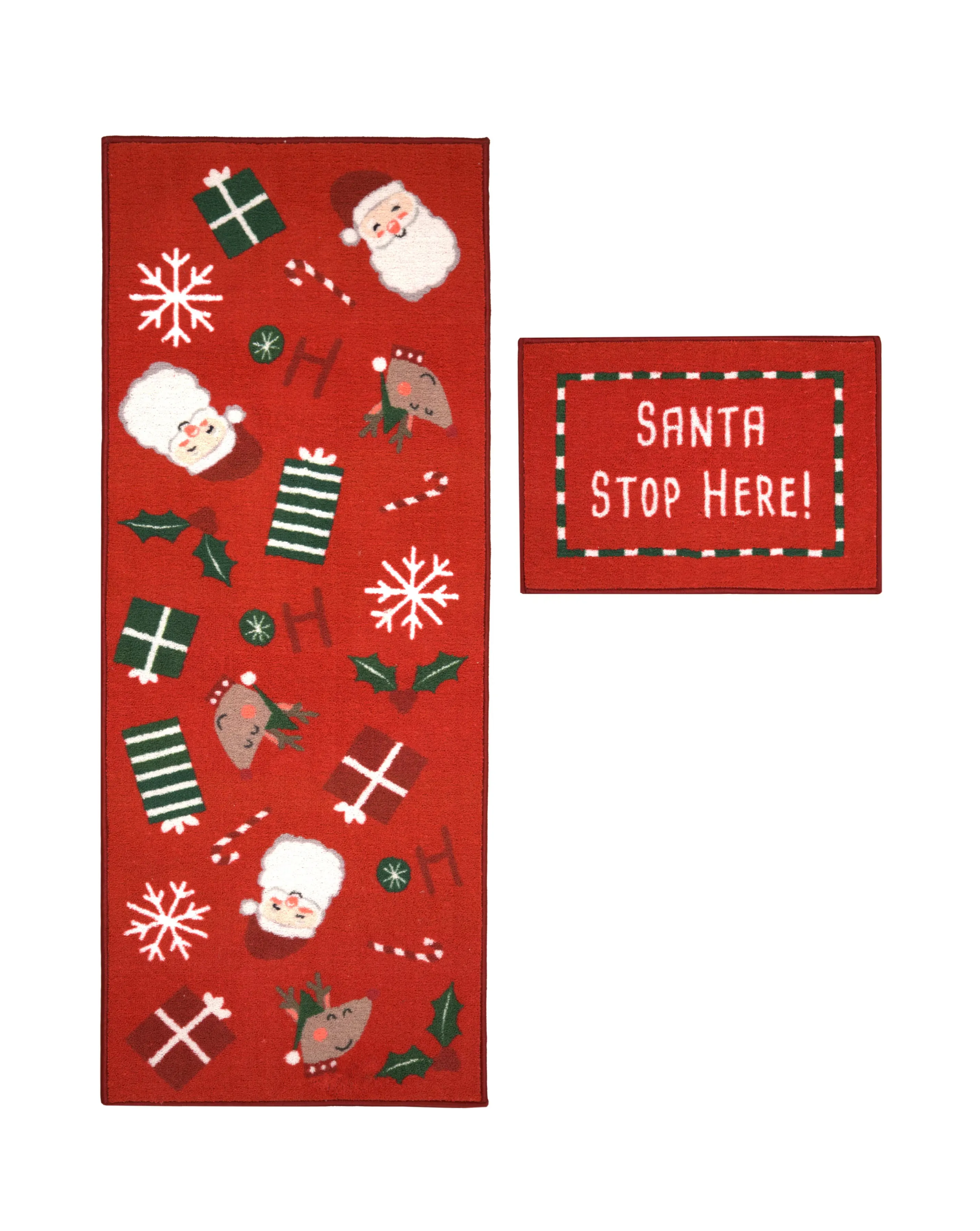 Santa Runner and Doormat Set 2 Santa Runner and Doormat Set