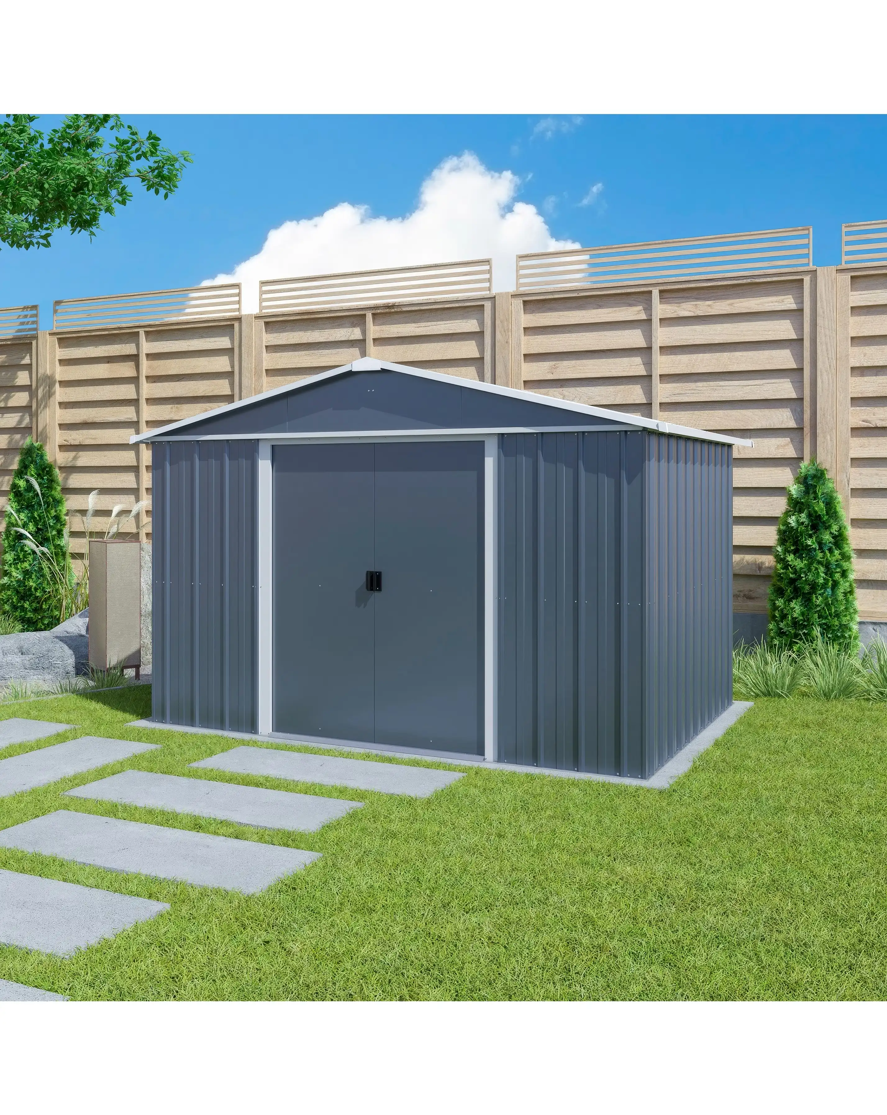 Yardmaster 10 X 8 Apex Metal Shed