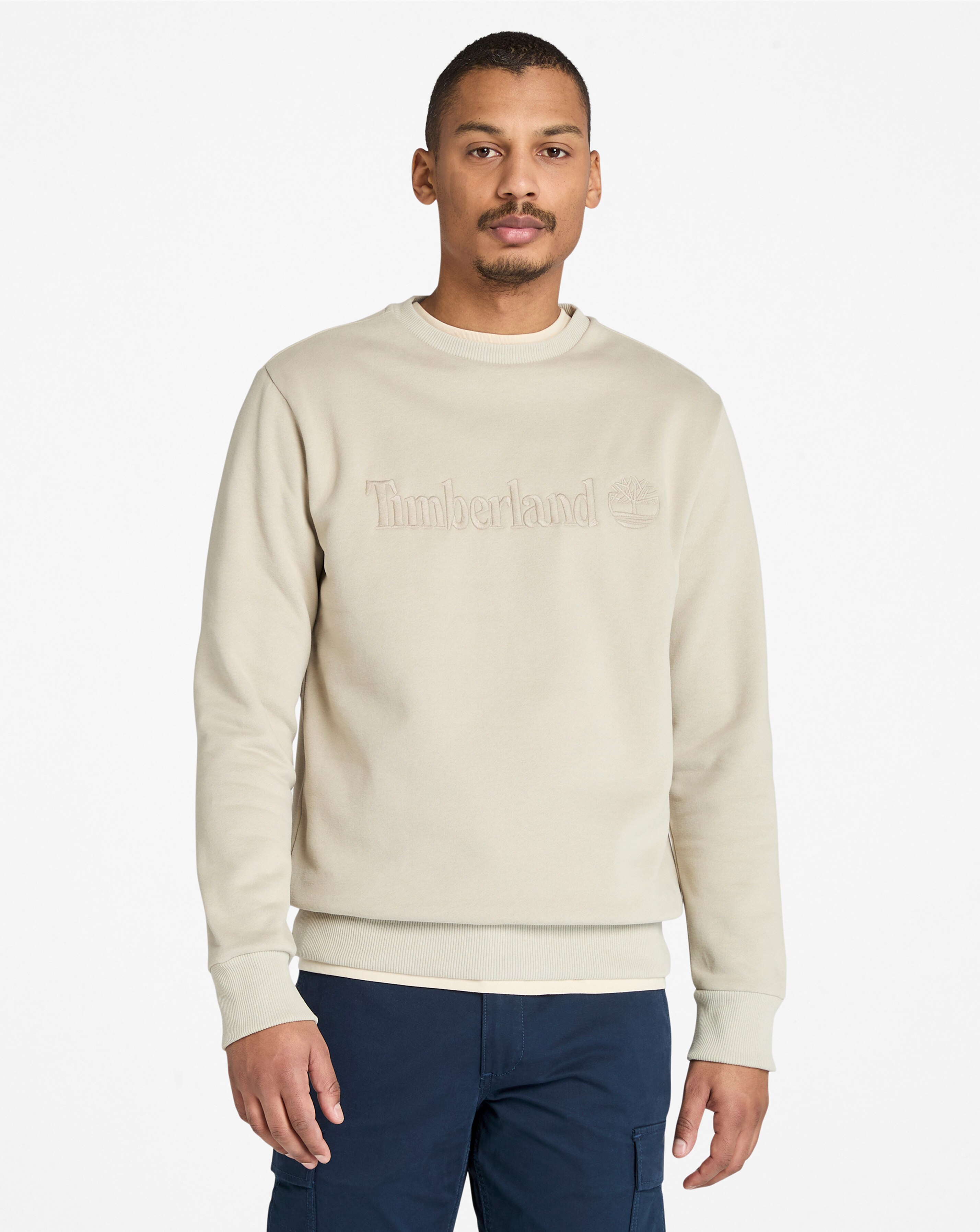 Timberland Hampthon Crew Neck Sweatshirt - Natural 1 Timberland Hampthon Crew Neck Sweatshirt - Natural