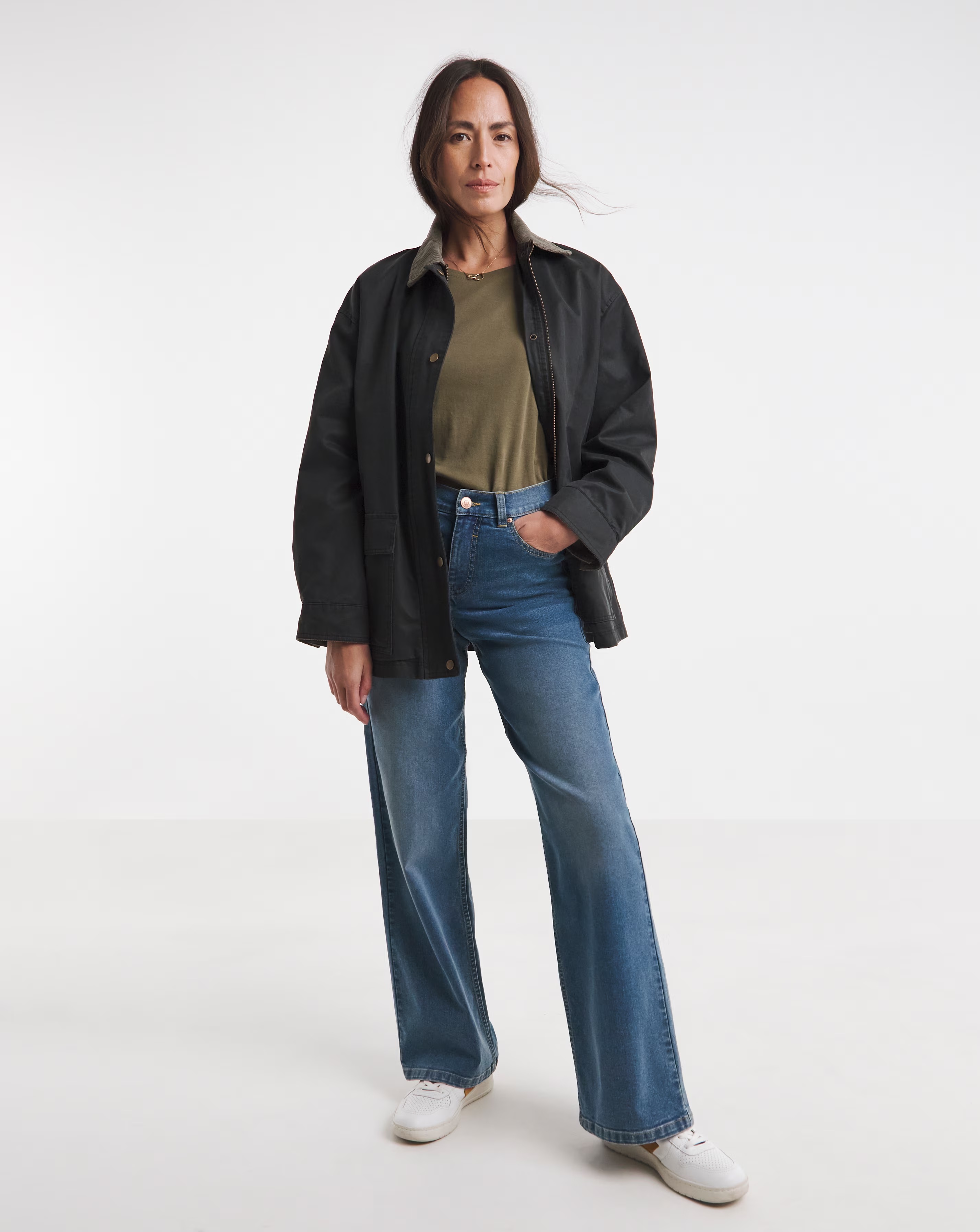 Charcoal Relaxed Waxed Jacket 3 Charcoal Relaxed Waxed Jacket