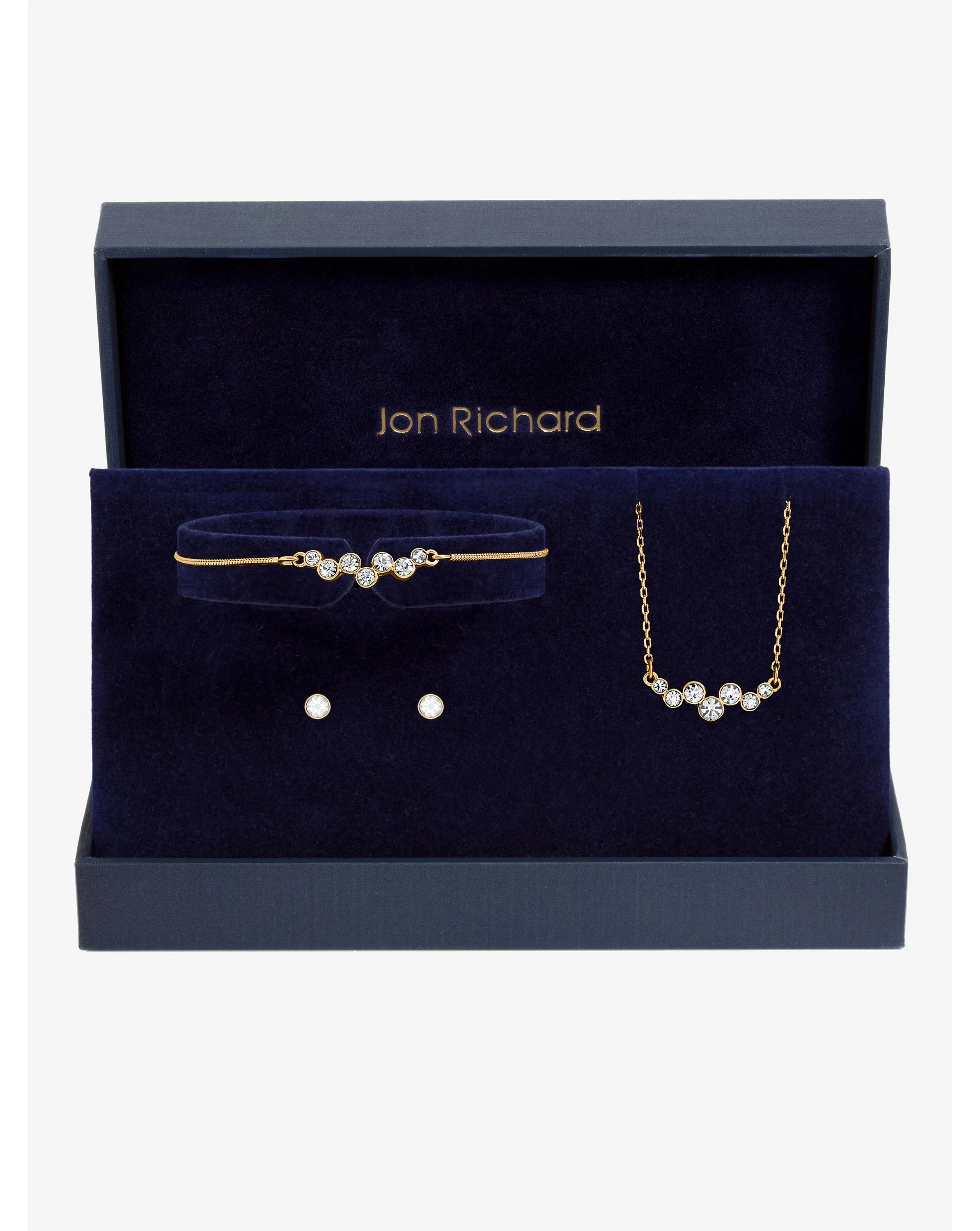 Jon Richard Gold Bubble Crystal Trio Set 1 Jon Richard Gold Bubble Crystal Trio Set