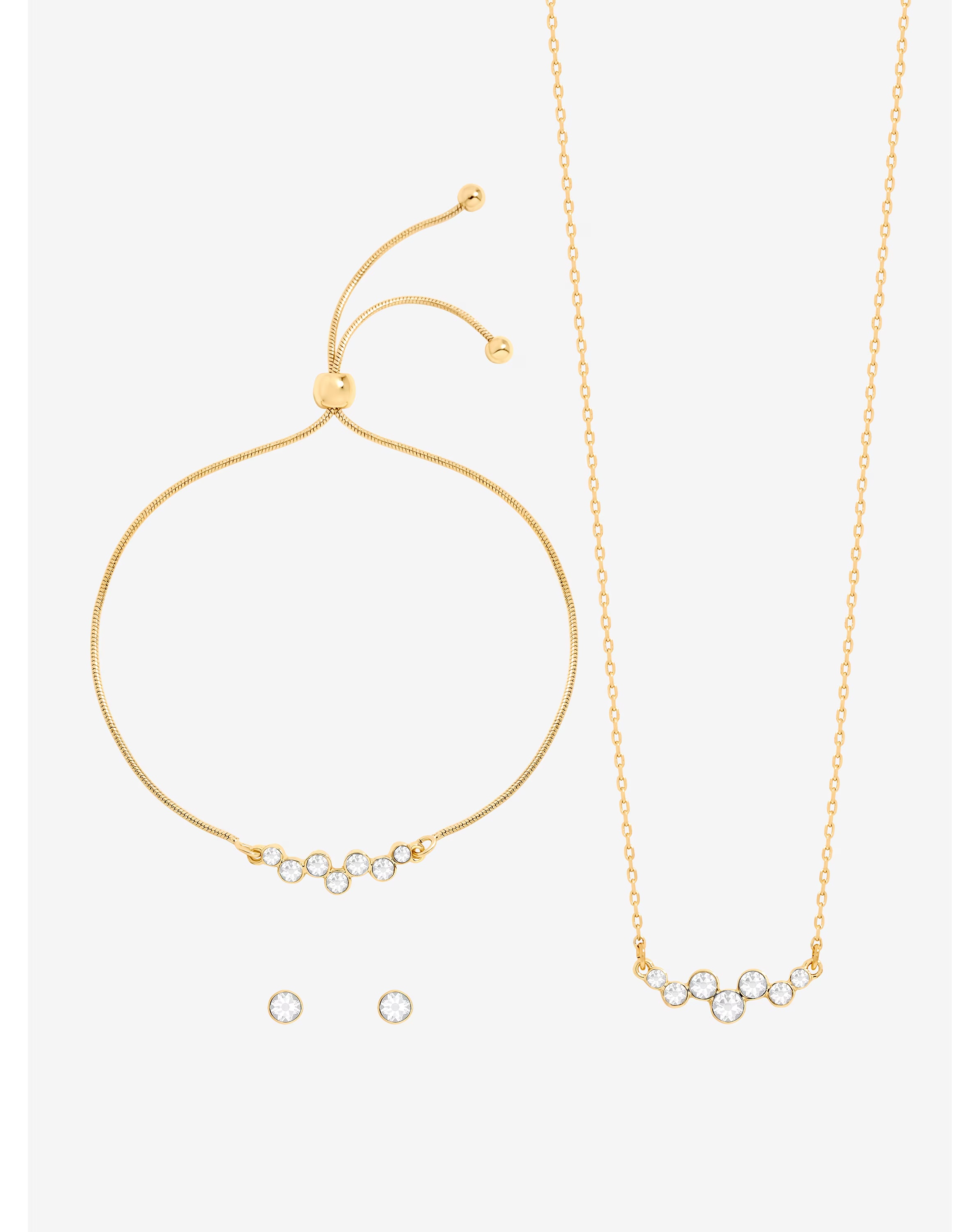 Jon Richard Gold Bubble Crystal Trio Set 2 Jon Richard Gold Bubble Crystal Trio Set