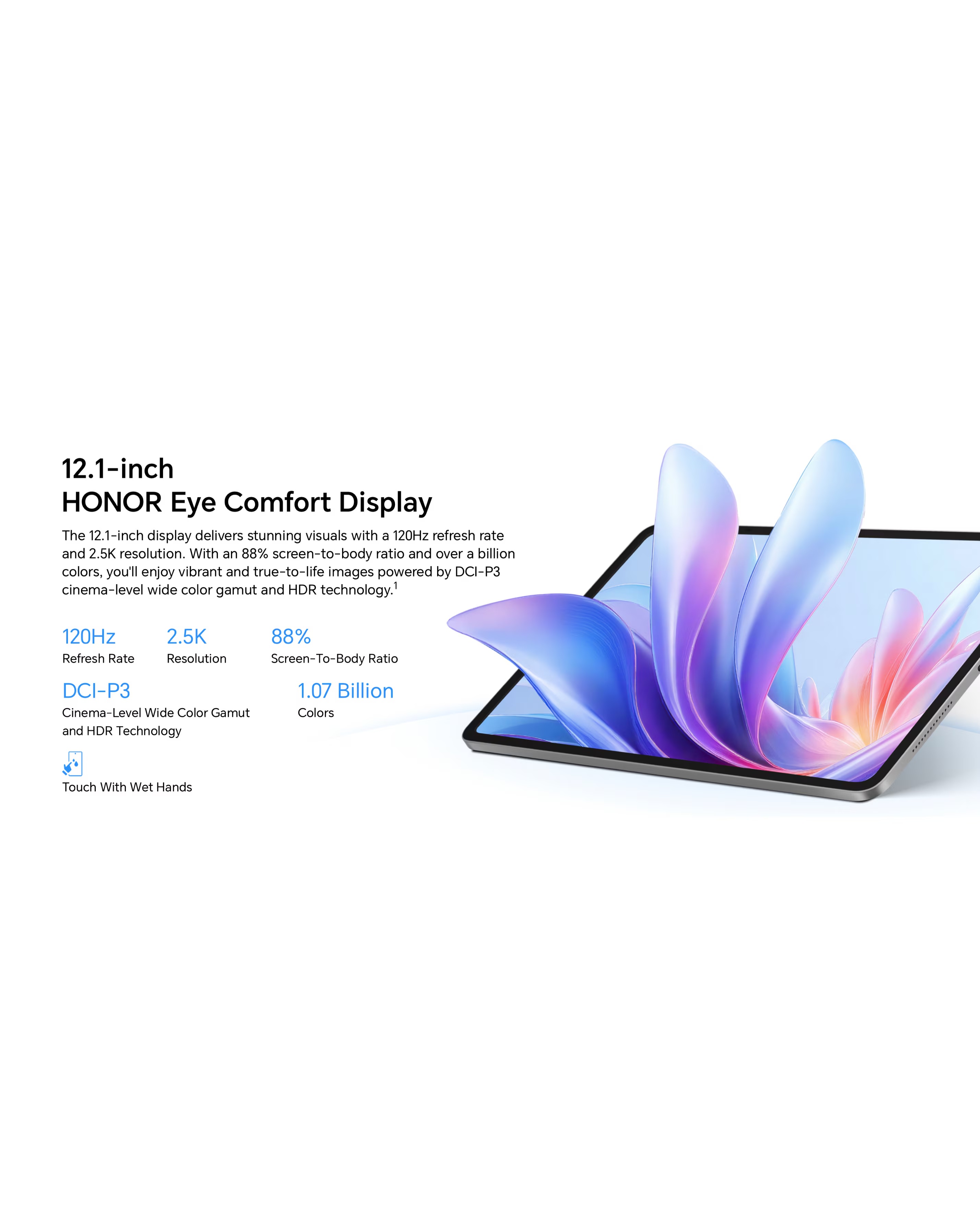Honor Pad 10 12.1in 256GB Tablet - Grey 15 Honor Pad 10 12.1in 256GB Tablet - Grey