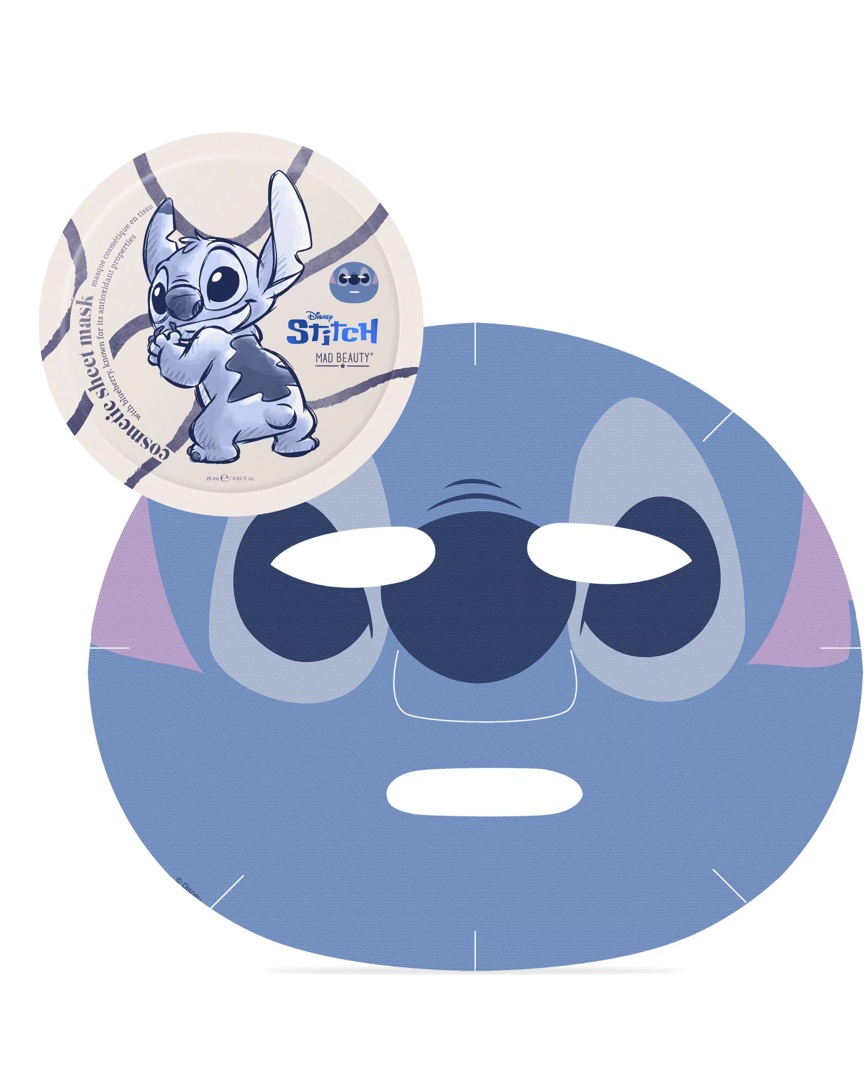 Disney Stitch Denim Sheet Mask, Lip Balm & Headband Set 2 Disney Stitch Denim Sheet Mask, Lip Balm & Headband Set