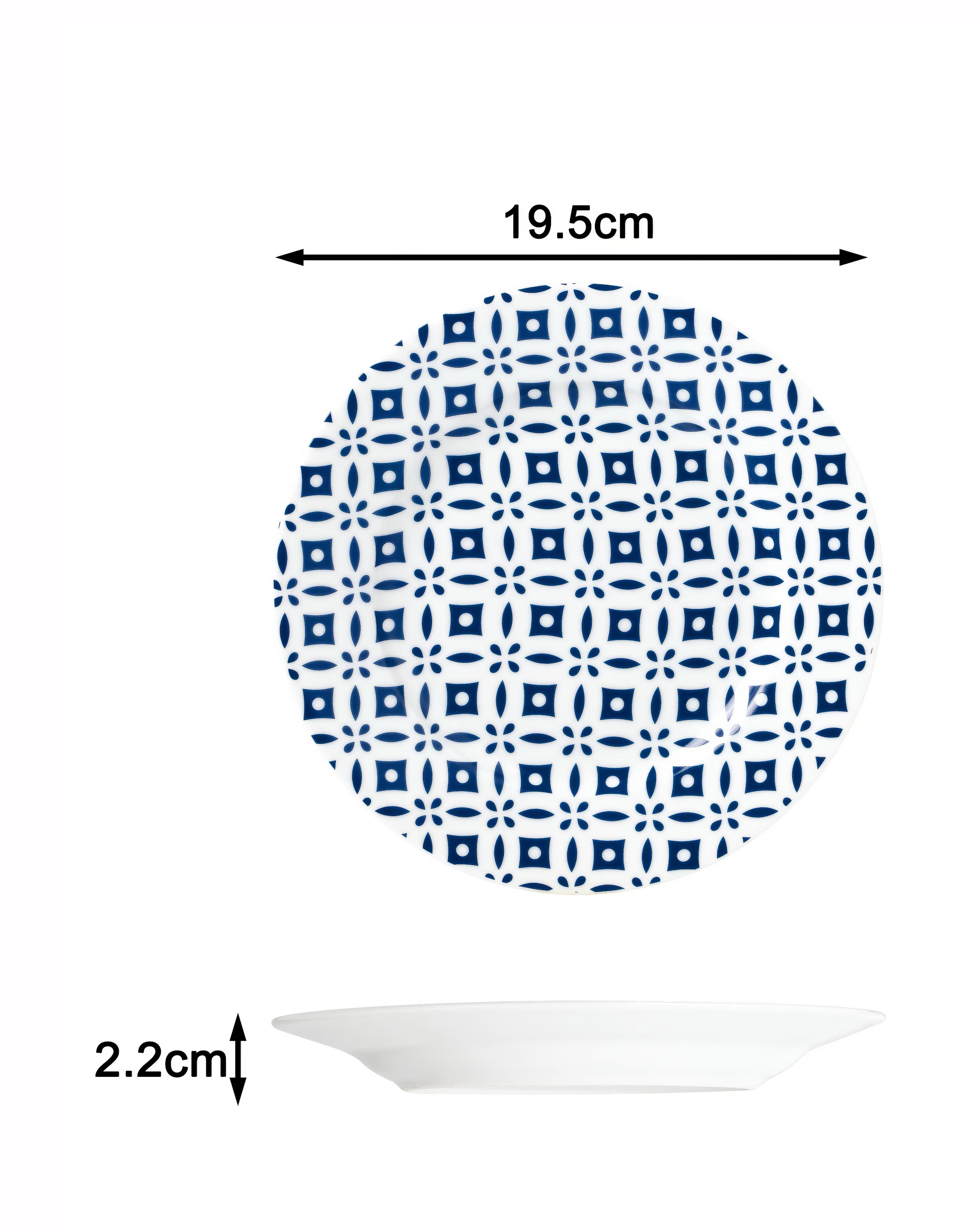 Waterside Blue Geo 16 Piece Dinner Set 7 Waterside Blue Geo 16 Piece Dinner Set