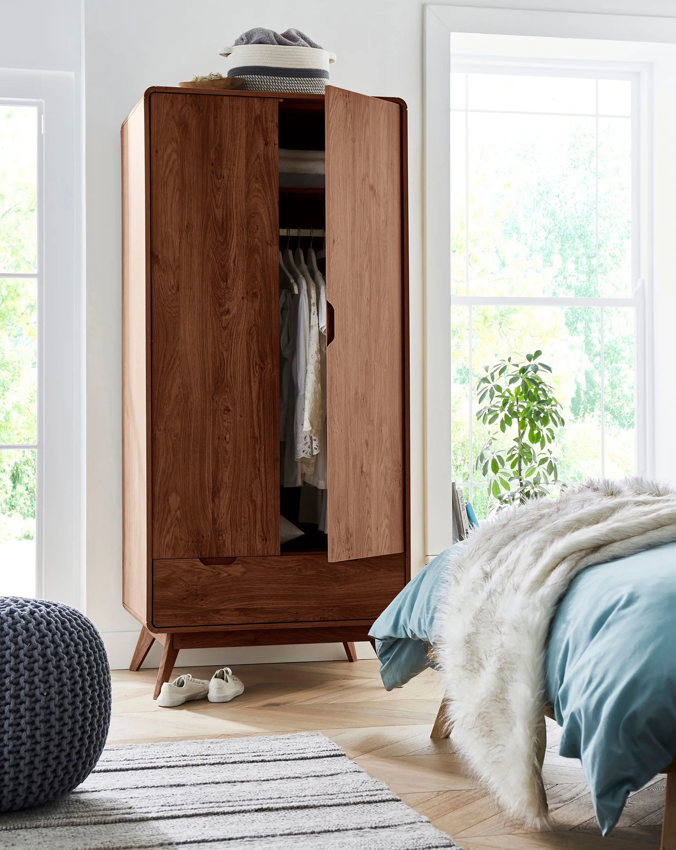 Oslo 2 Door 1 Drawer Wardrobe 3 Oslo 2 Door 1 Drawer Wardrobe