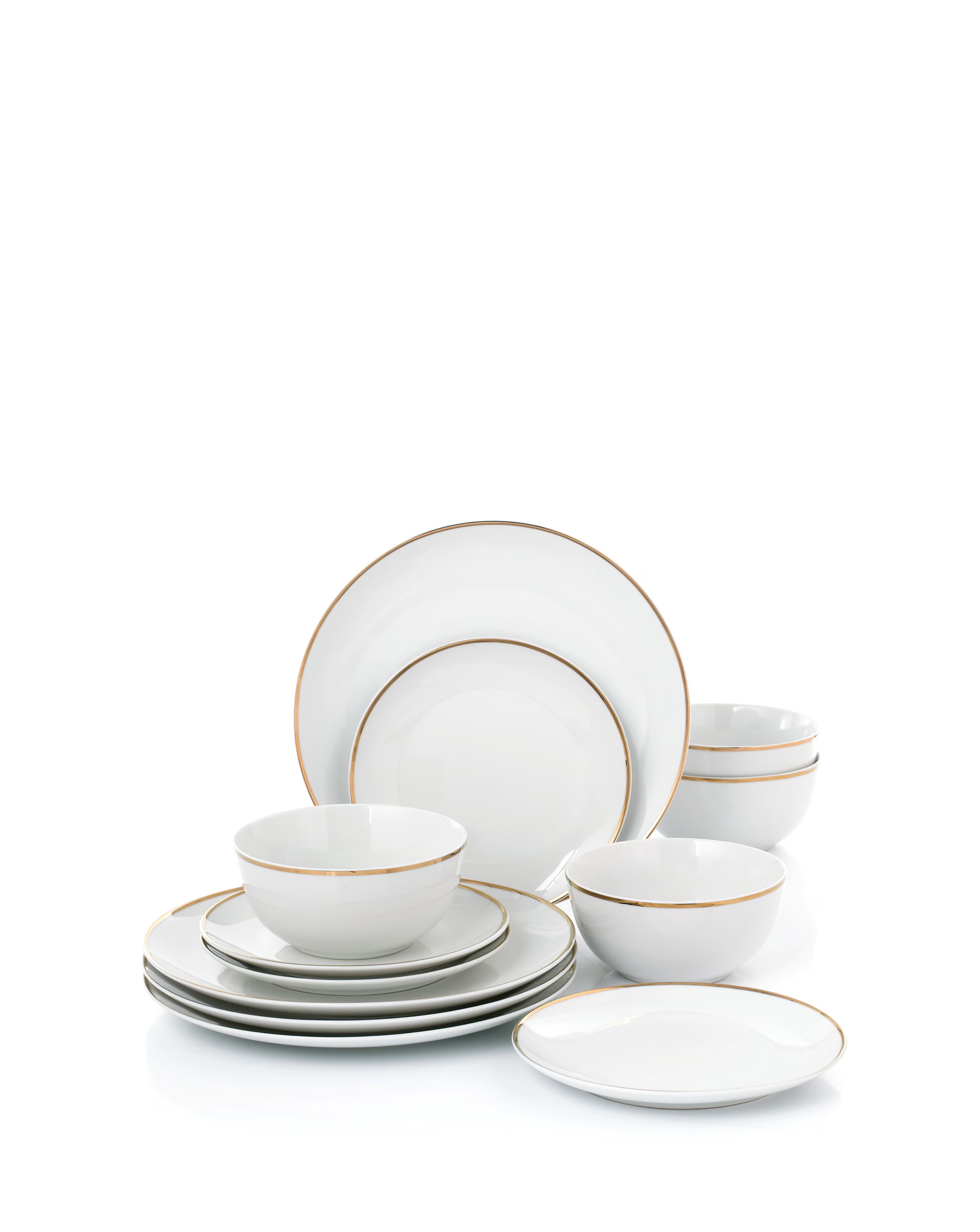 Waterside Goldline 12 Piece Dinner Set 2 Waterside Goldline 12 Piece Dinner Set