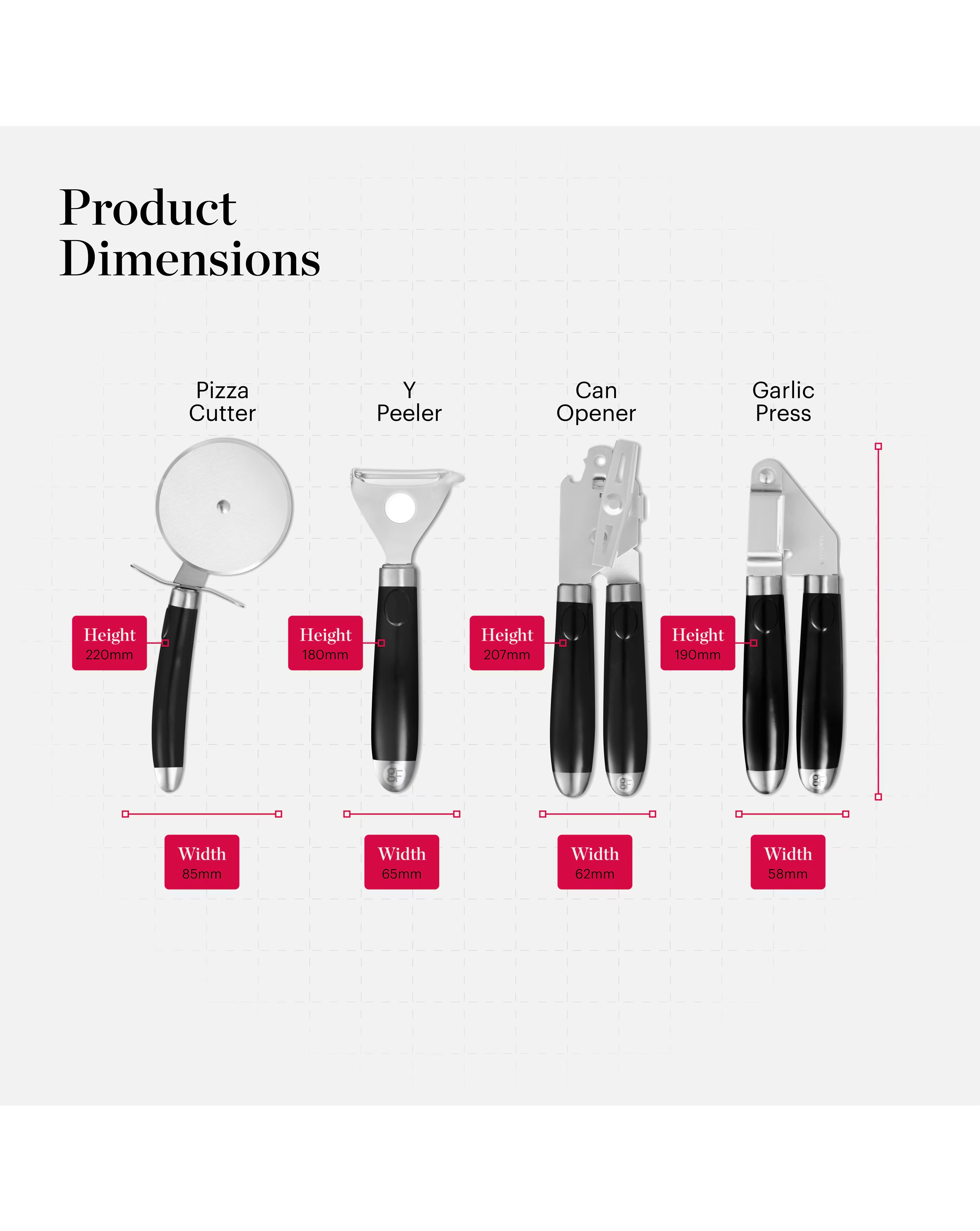 Tower Good Food 4 Piece Gadget Set 2 Tower Good Food 4 Piece Gadget Set