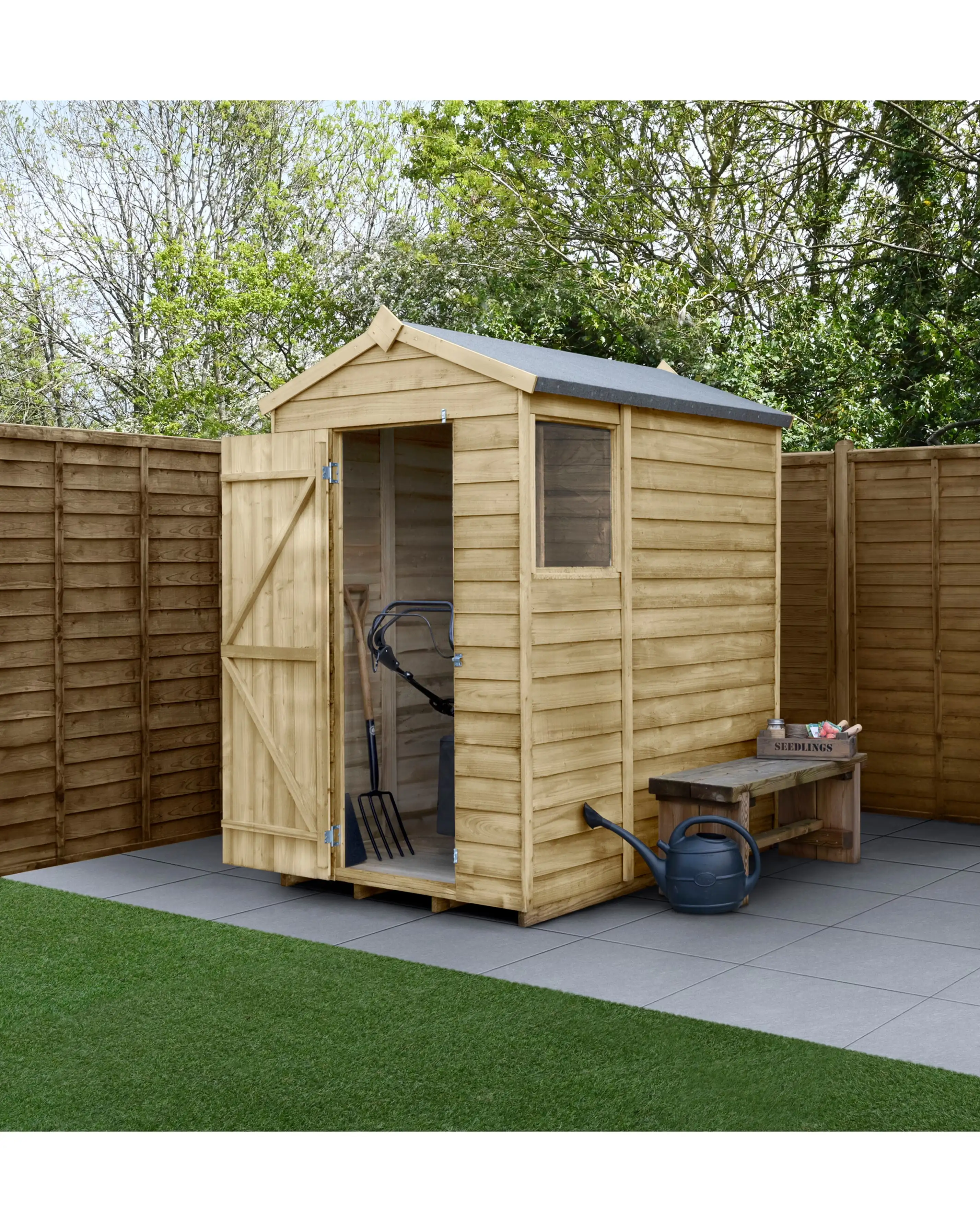 4LIFE Apex Shed 4x6 - Single Door - 1 Window (Home Delivery)