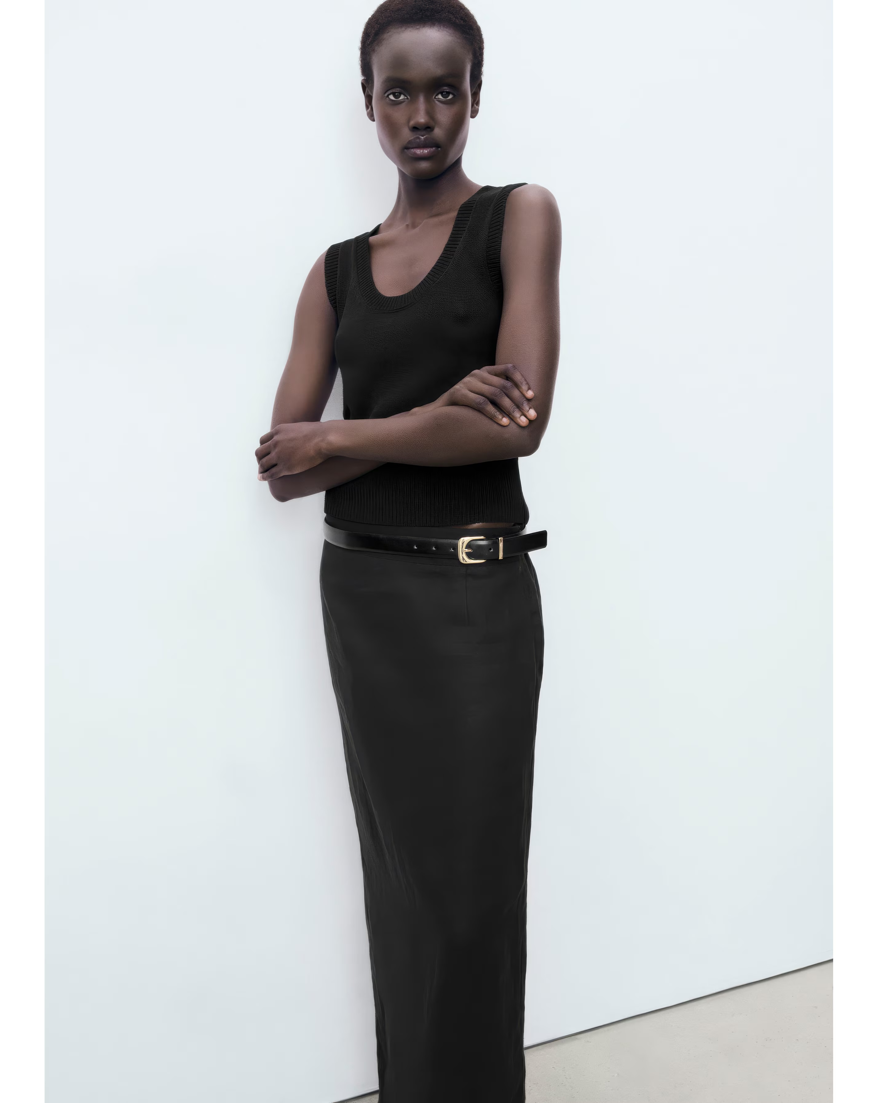 Mango Midi Satin Skirt 2 Mango Midi Satin Skirt