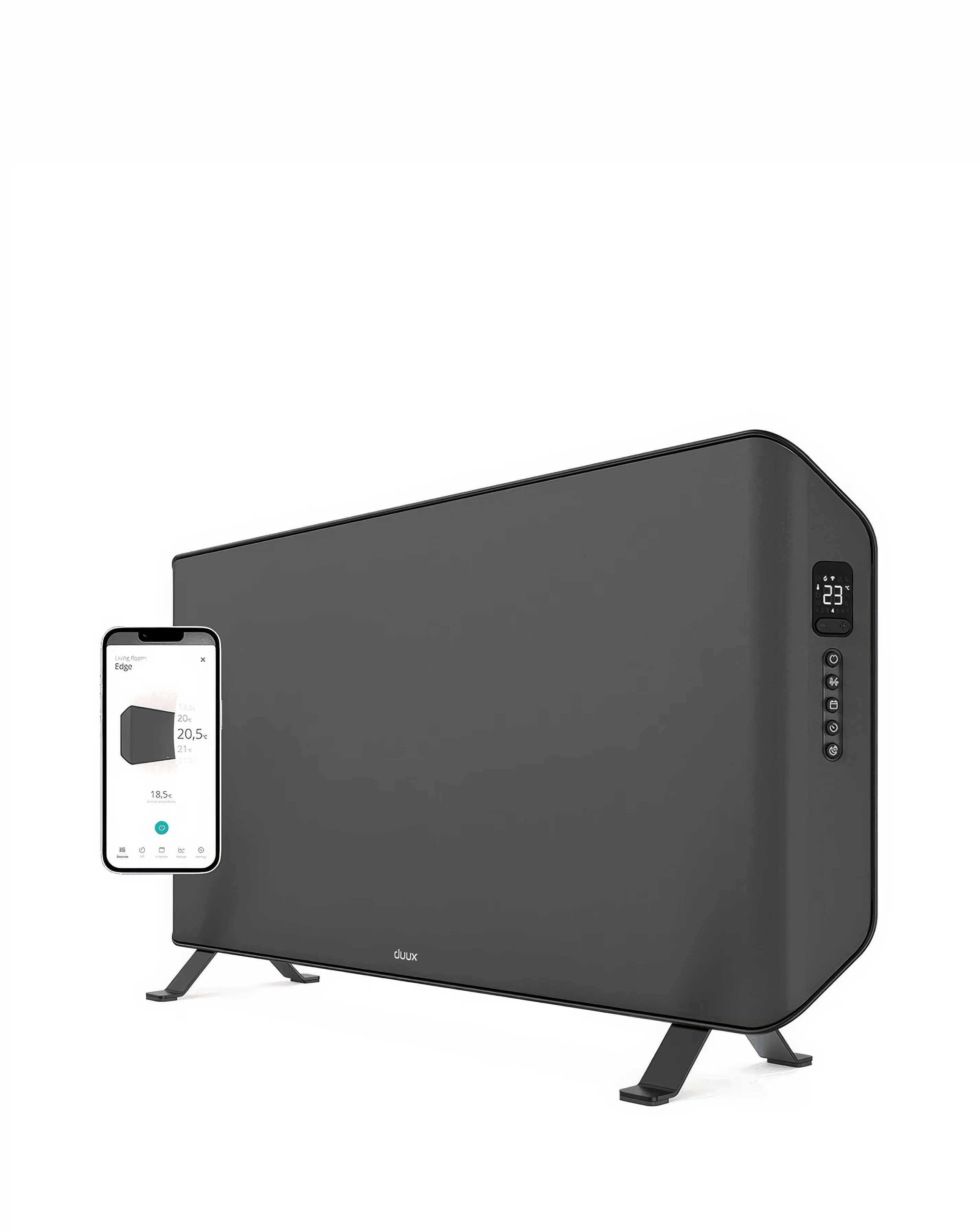 Duux Edge 1000 Smart Convector Heater Grey 1 Duux Edge 1000 Smart Convector Heater Grey