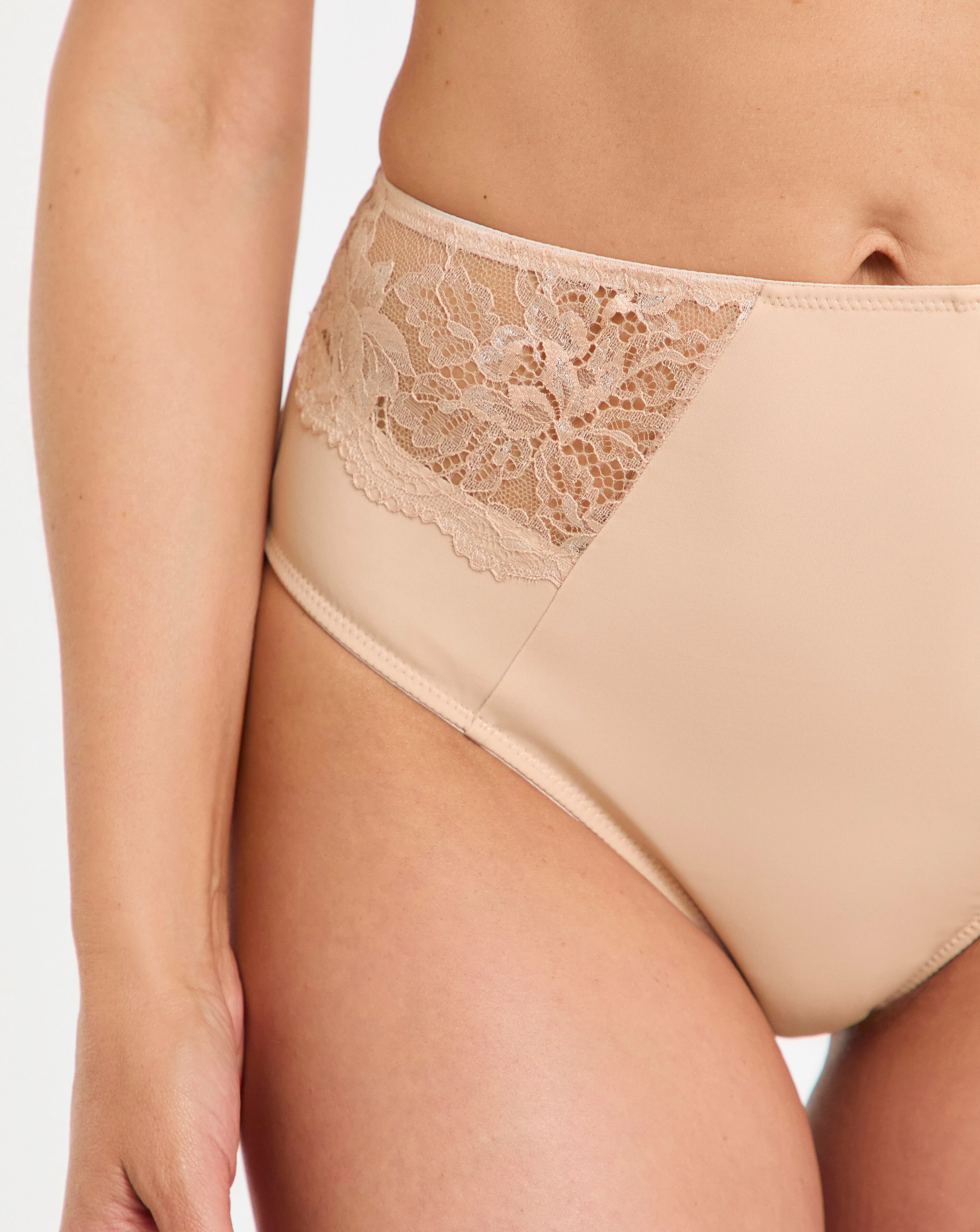 Pretty Secrets (2 Pack) New Ella Full Brief Knickers Blush/White 3 Pretty Secrets (2 Pack) New Ella Full Brief Knickers Blush/White