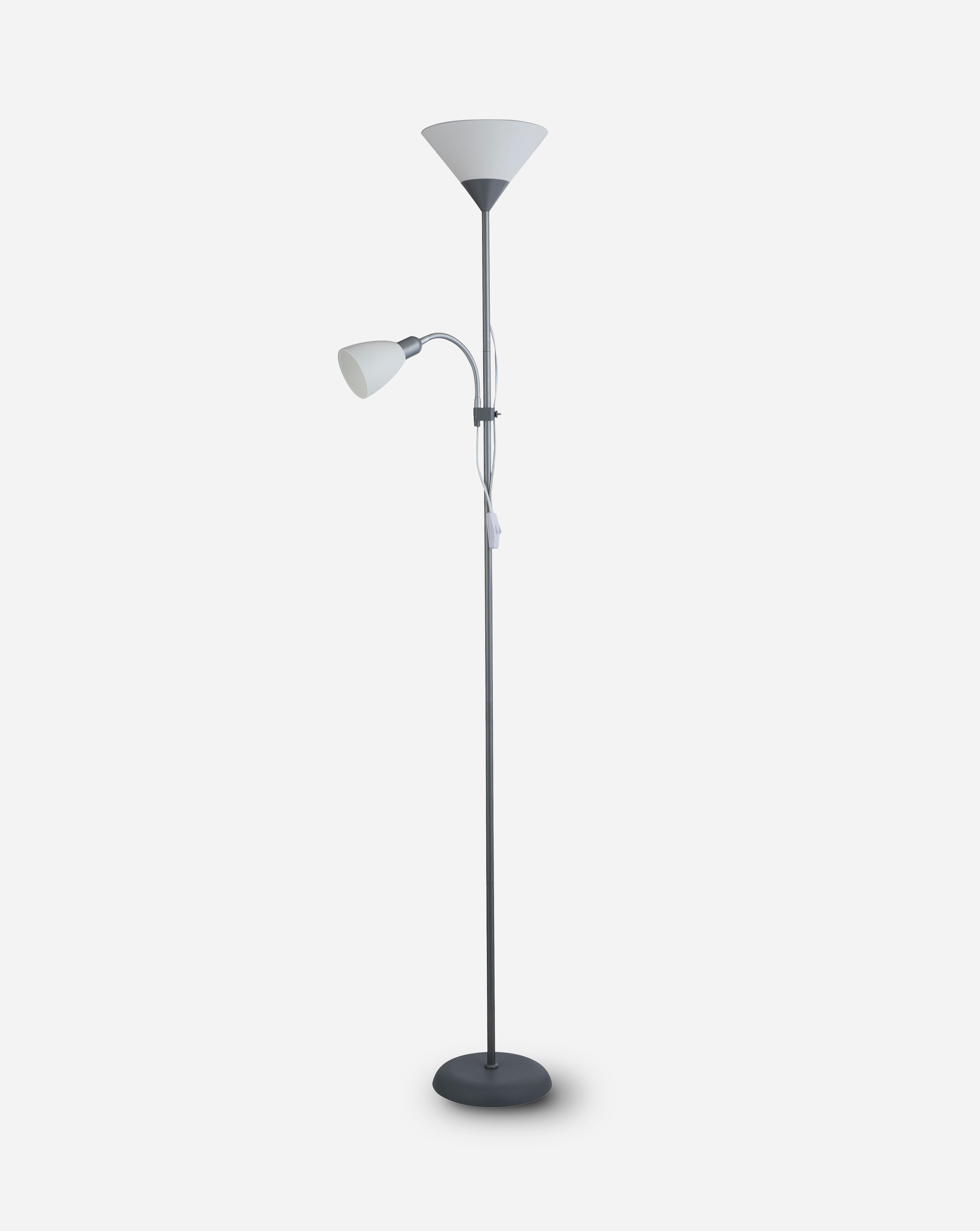 Dual Purpose Floor Lamp Silver 2 Dual Purpose Floor Lamp Silver