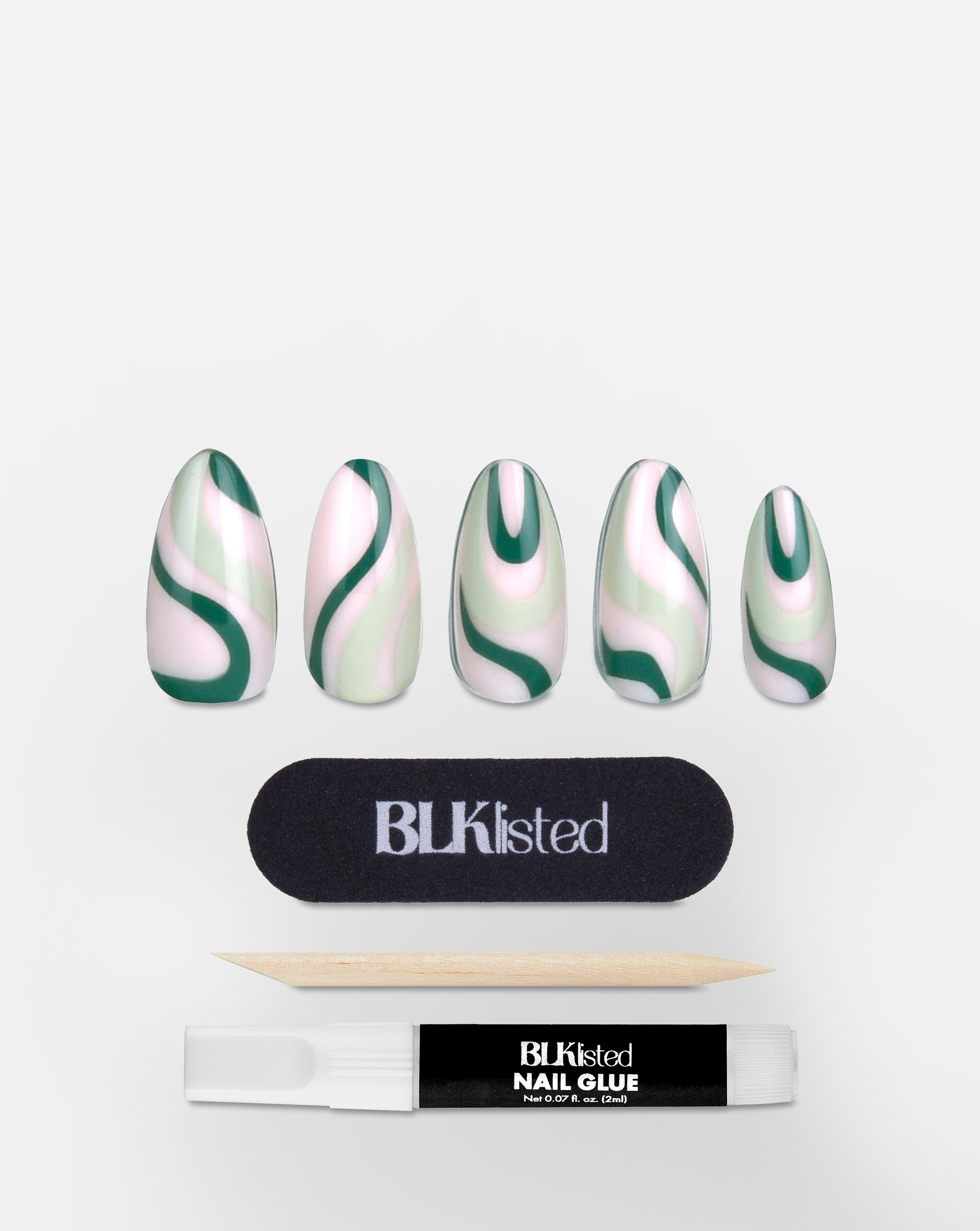 BLK Listed Instant Acrylic Nails, Swerve It