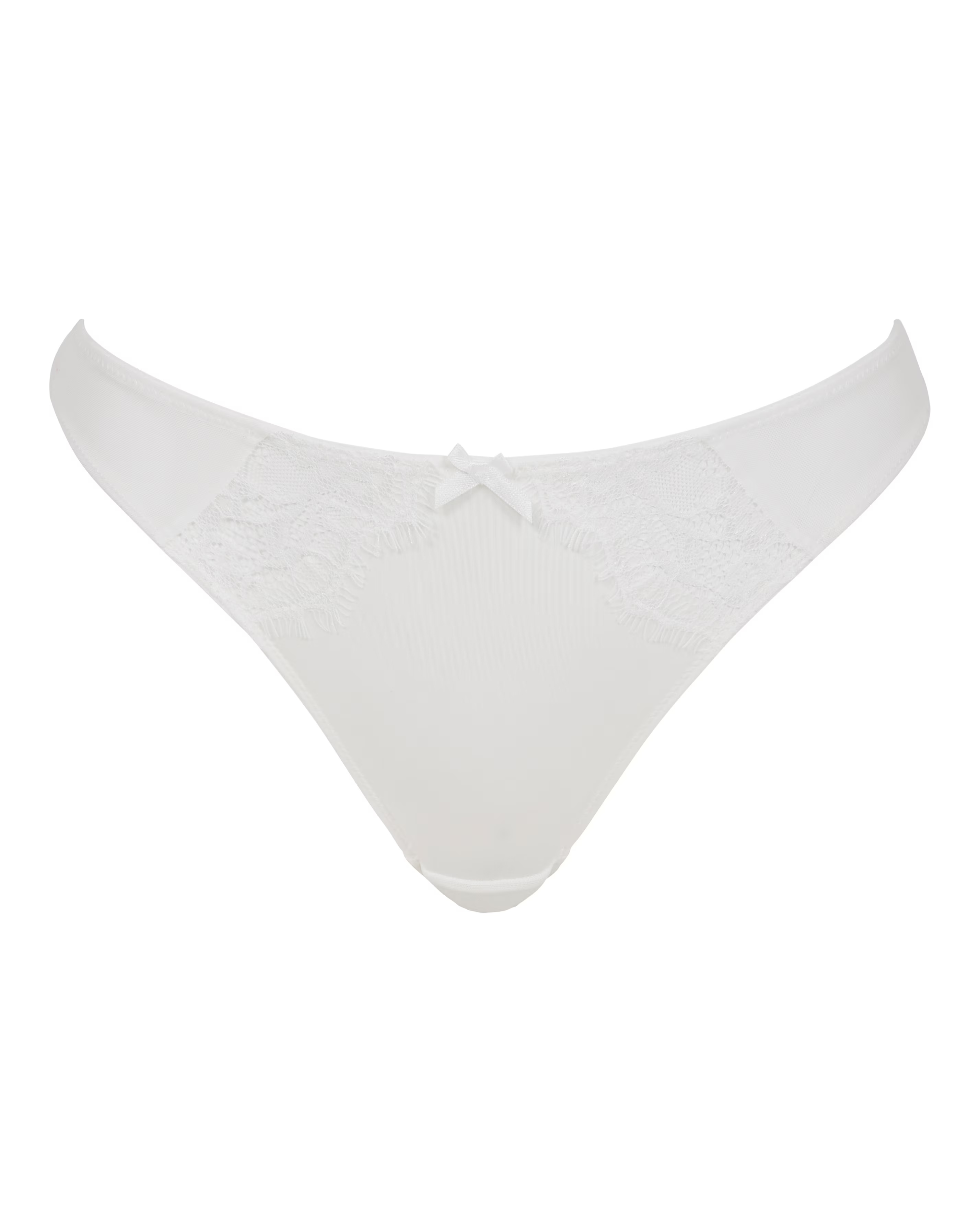 Figleaves Pulse Lace Thong - White 4 Figleaves Pulse Lace Thong - White