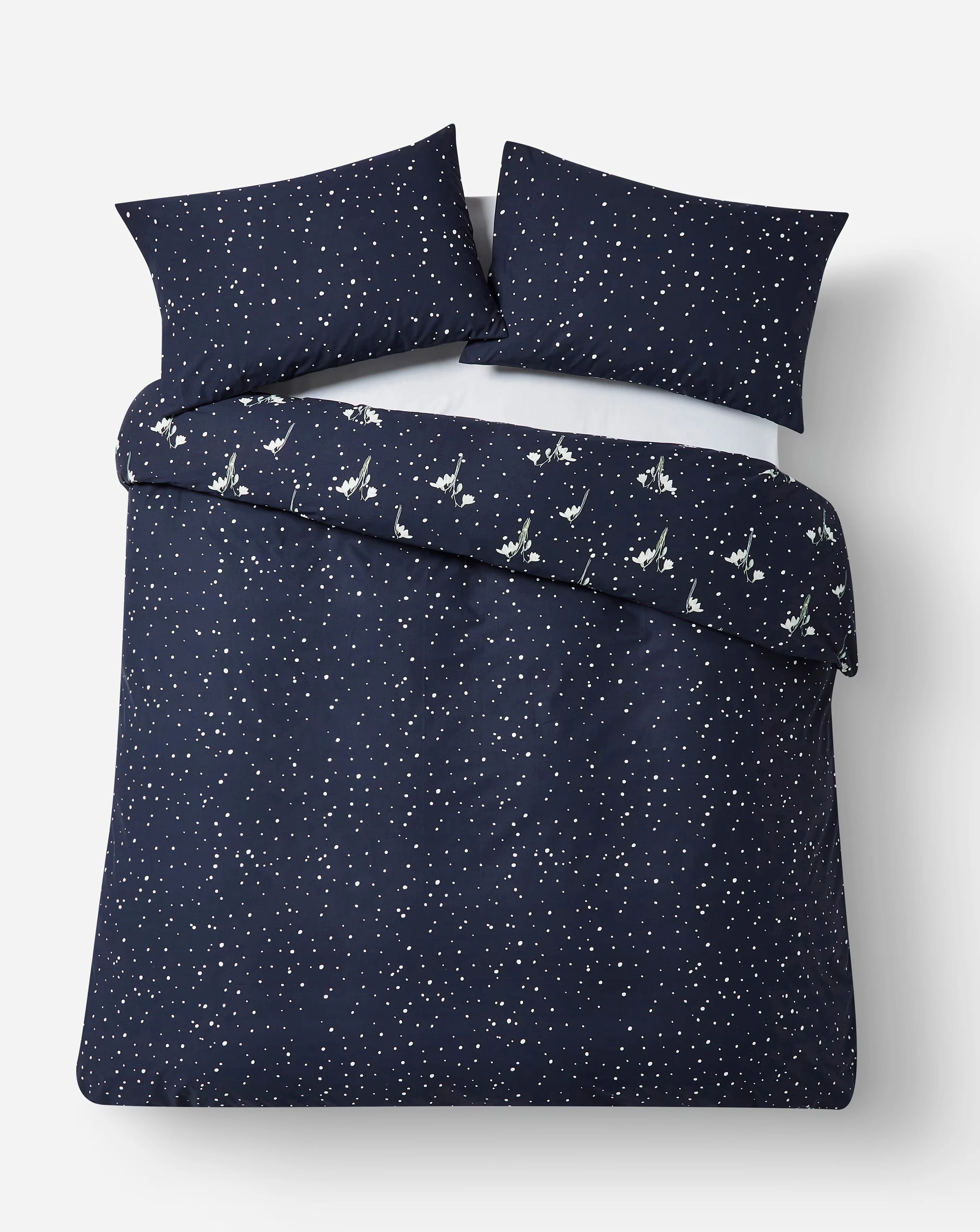 Snow Drop Navy Duvet Cover Set 4 Snow Drop Navy Duvet Cover Set