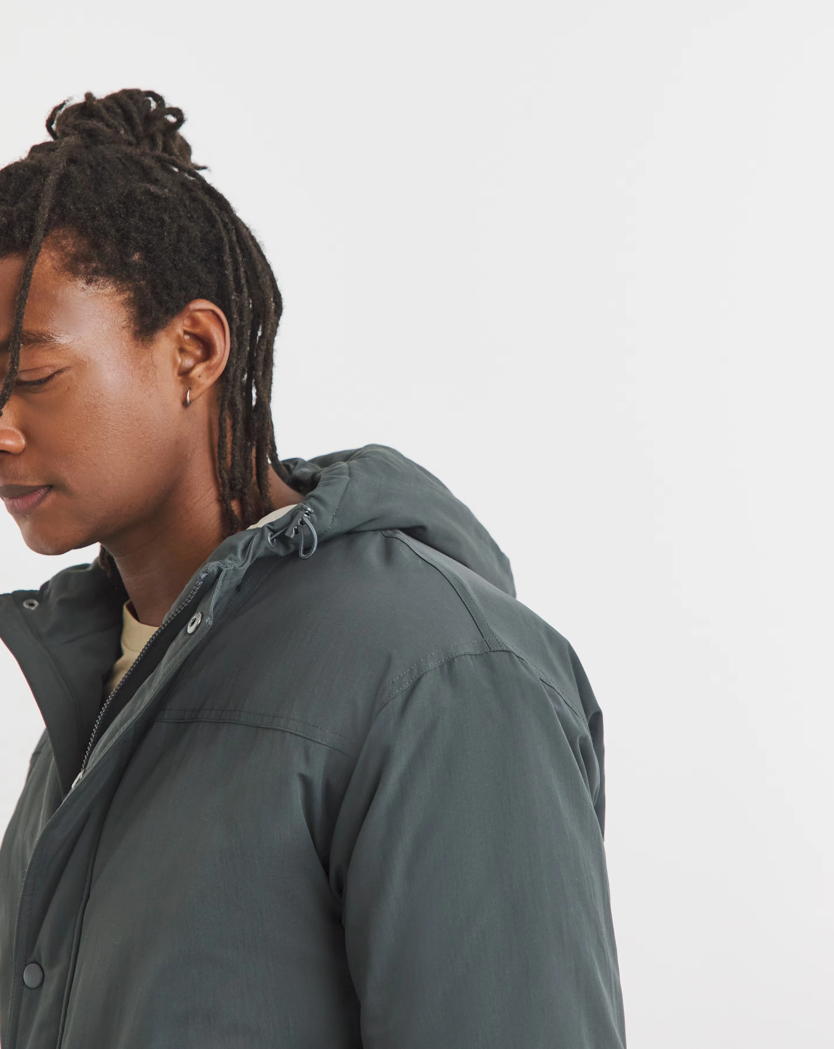 Charcoal Nylon Parka 2 Charcoal Nylon Parka