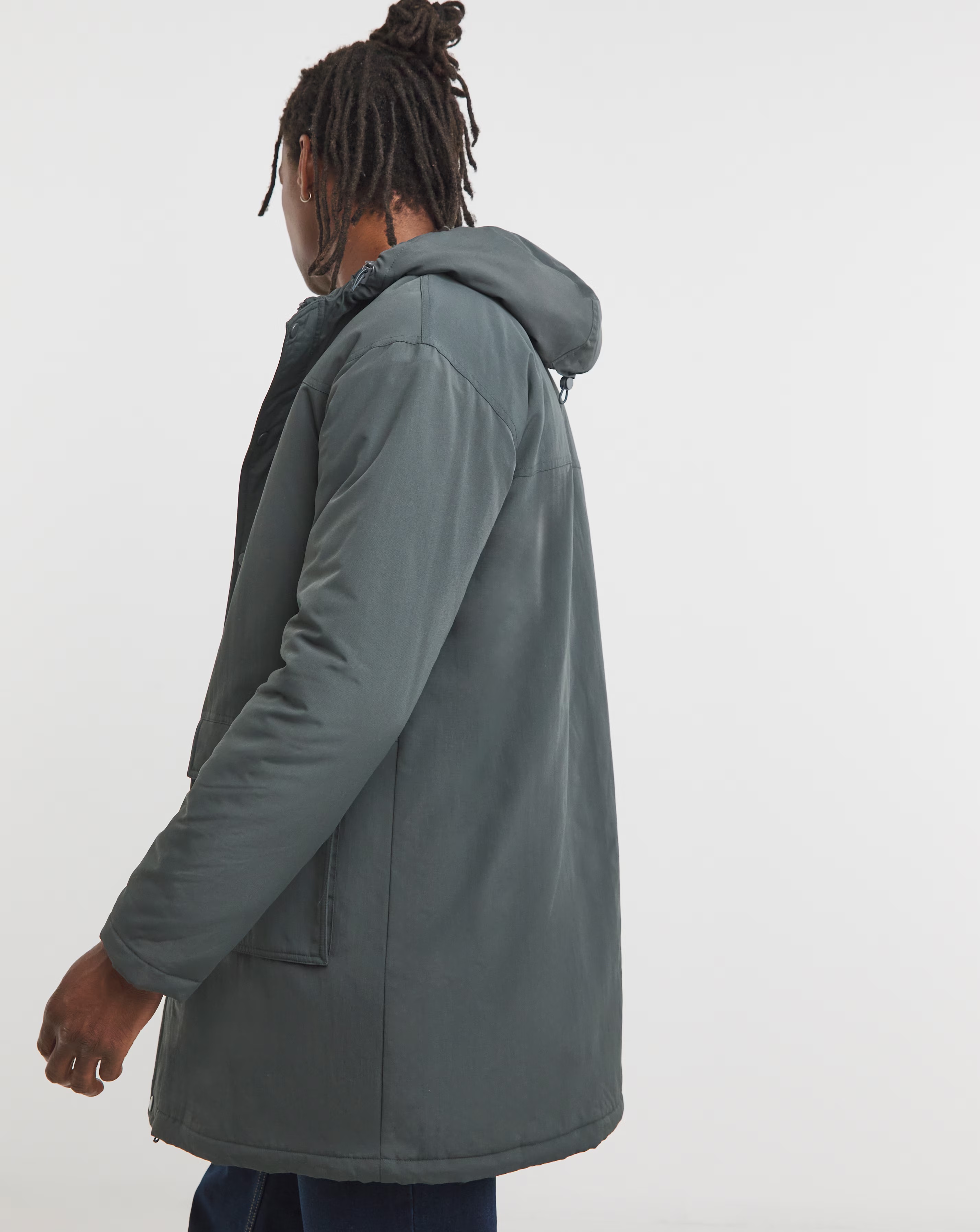 Charcoal Nylon Parka 4 Charcoal Nylon Parka