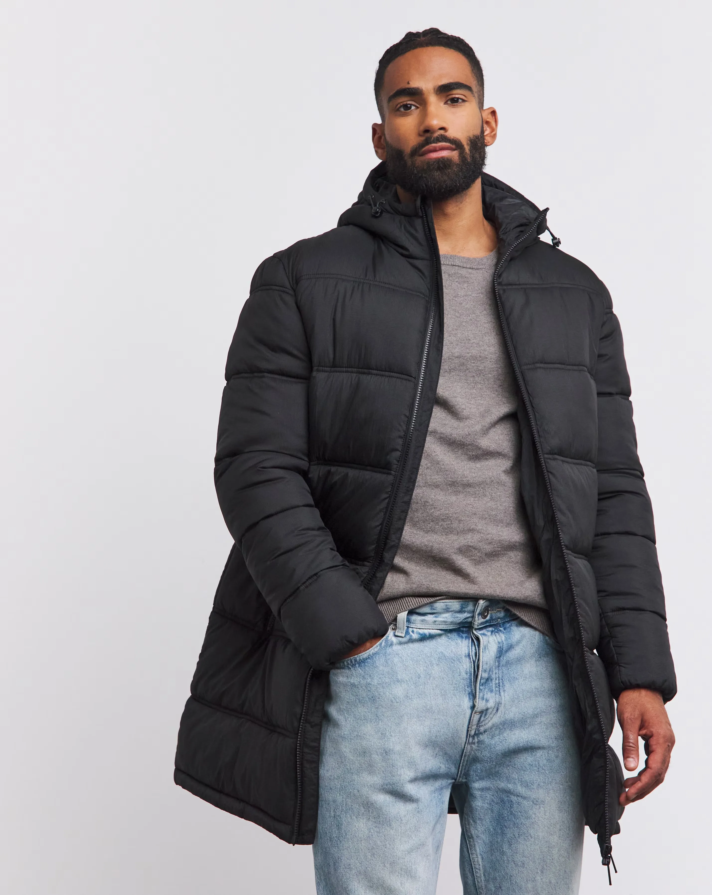 Black Clean Puffer Jacket 1 Black Clean Puffer Jacket