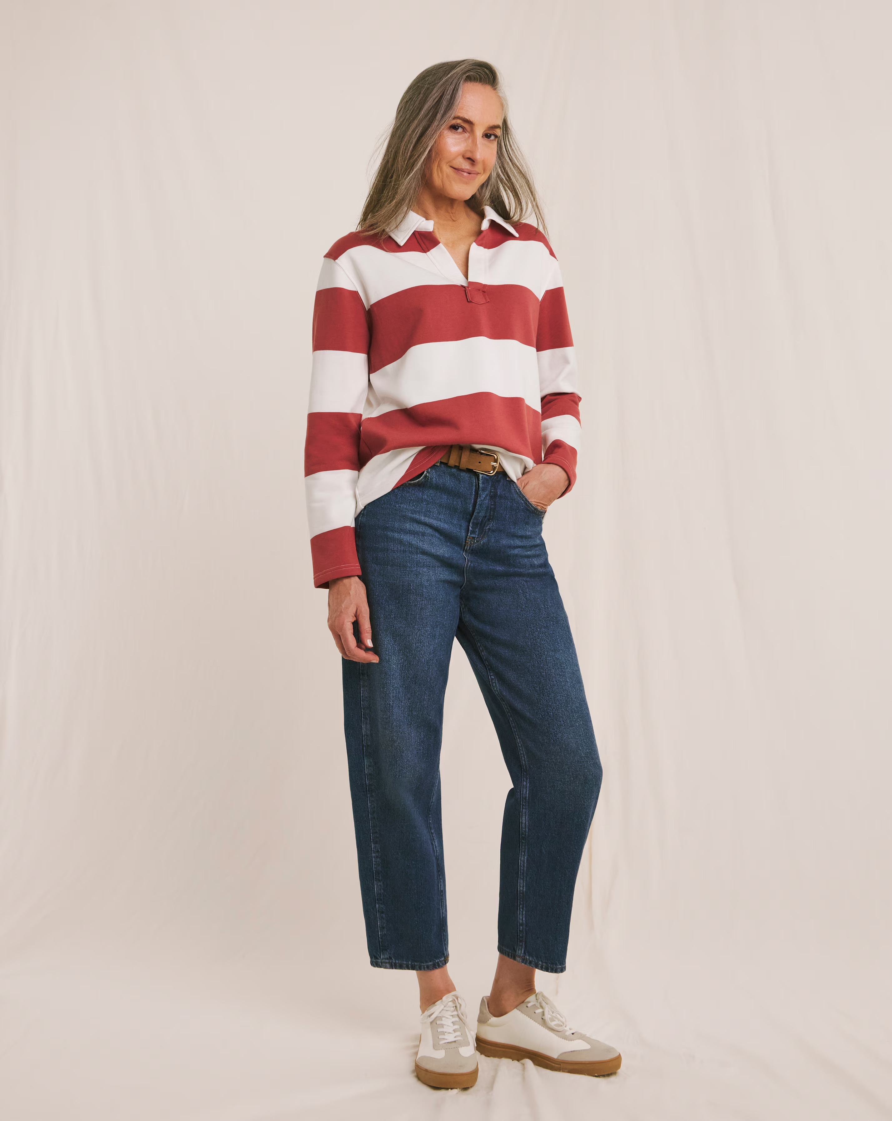 Julipa Pure Cotton Rugby Sweatshirt Top 2 Julipa Pure Cotton Rugby Sweatshirt Top