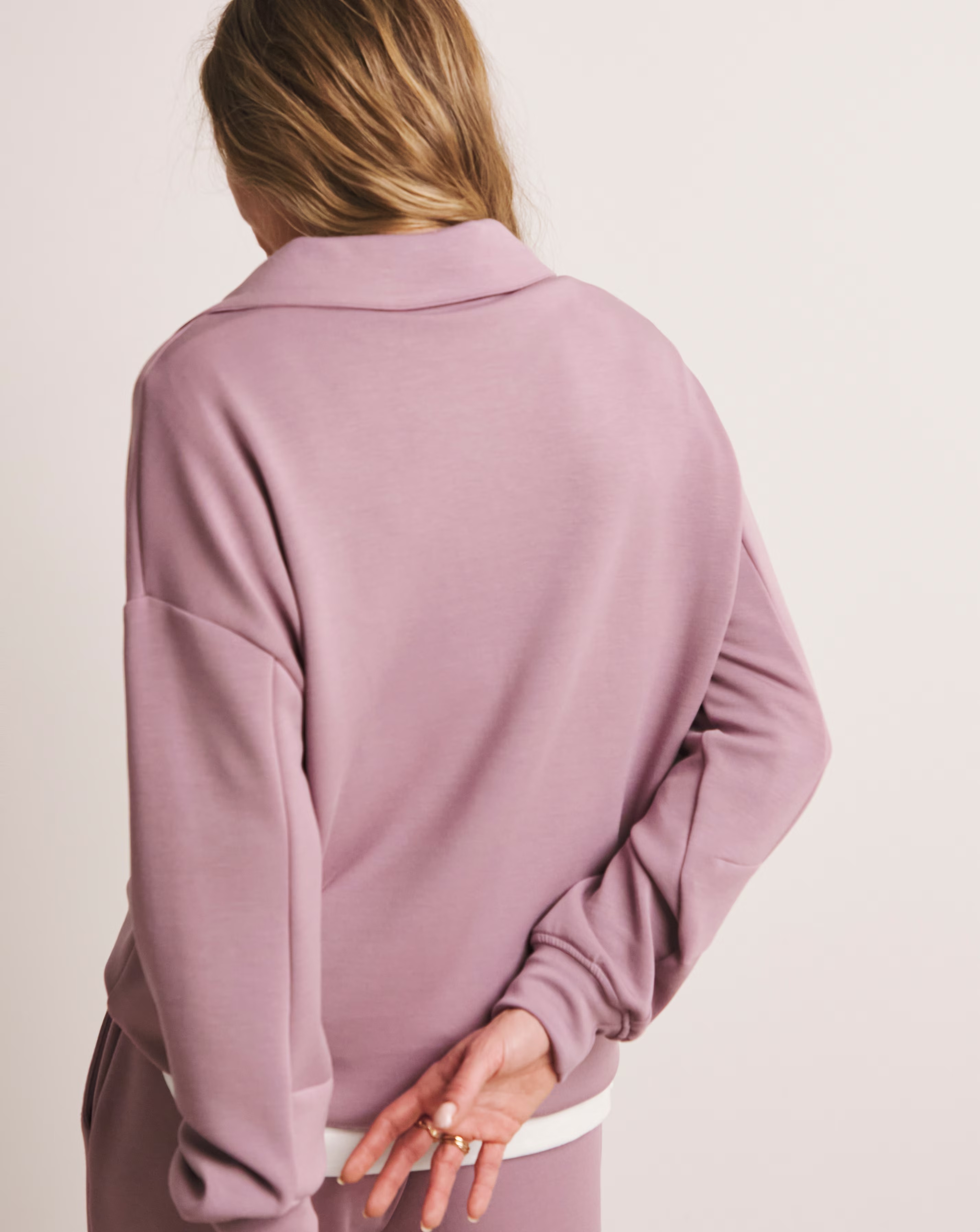 Anthology Elderberry Collared Modal Sweatshirt 4 Anthology Elderberry Collared Modal Sweatshirt