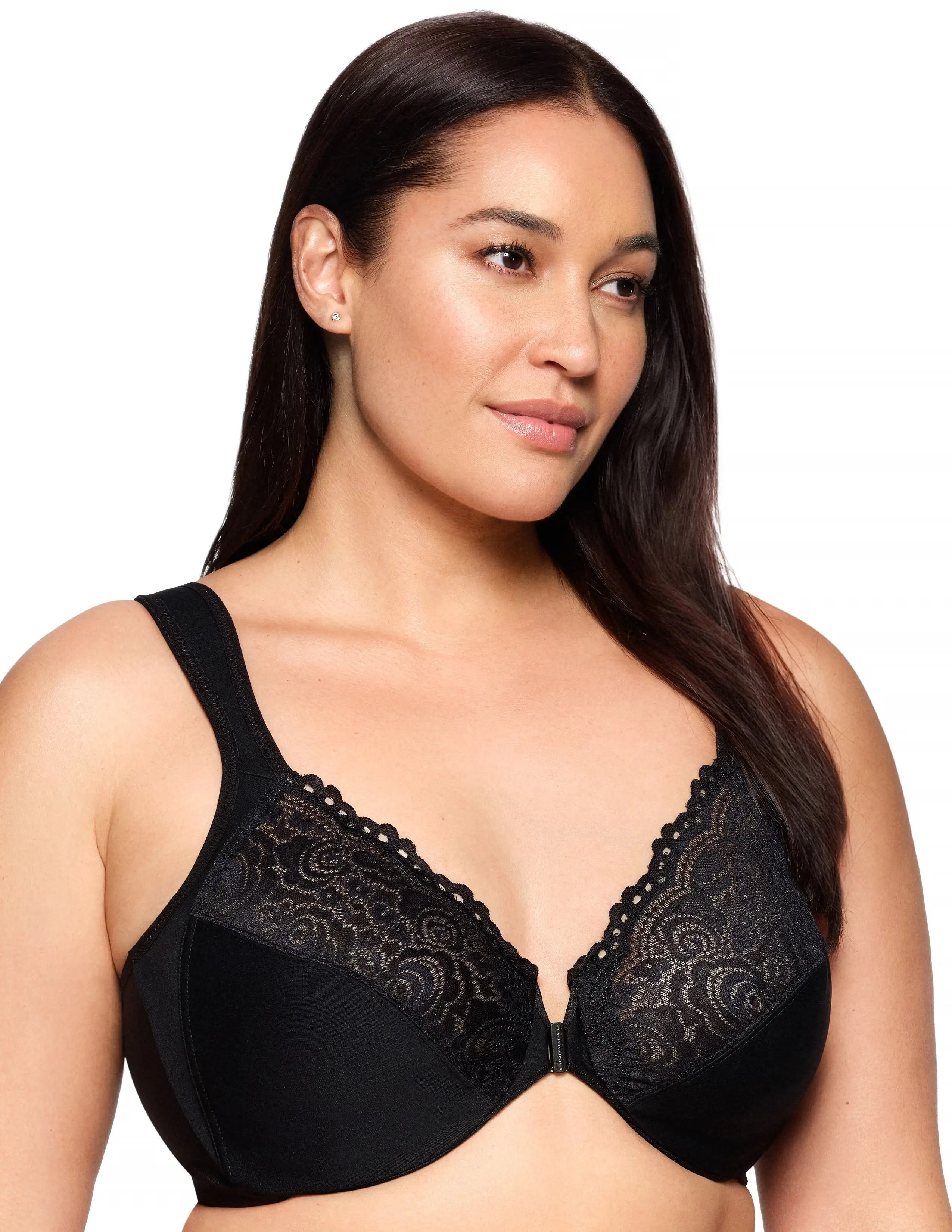 Glamorise Plus Size WonderWire Front-Fastening Bra 1245 4 Glamorise Plus Size WonderWire Front-Fastening Bra 1245