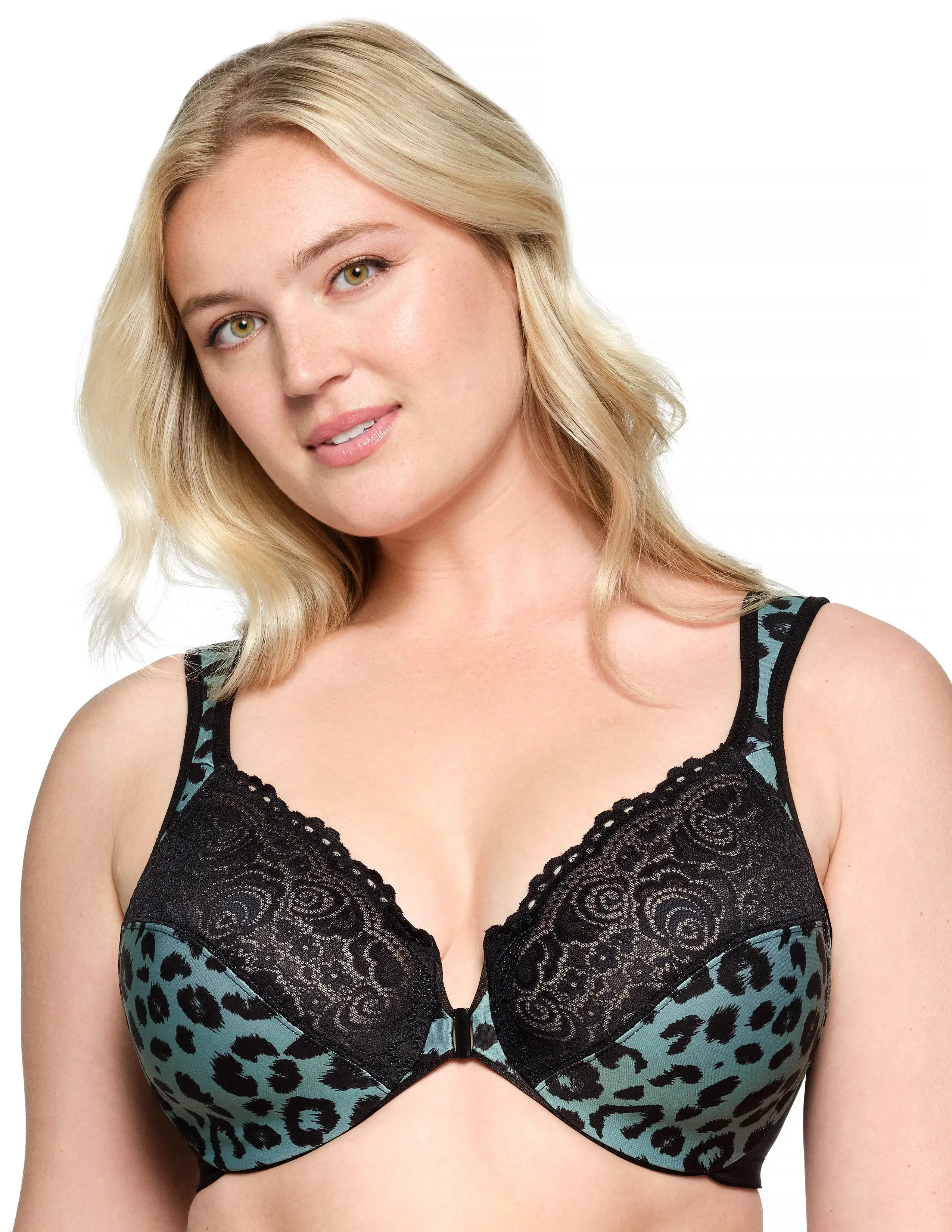 Glamorise Plus Size WonderWire Front-Fastening Bra 1245 1 Glamorise Plus Size WonderWire Front-Fastening Bra 1245