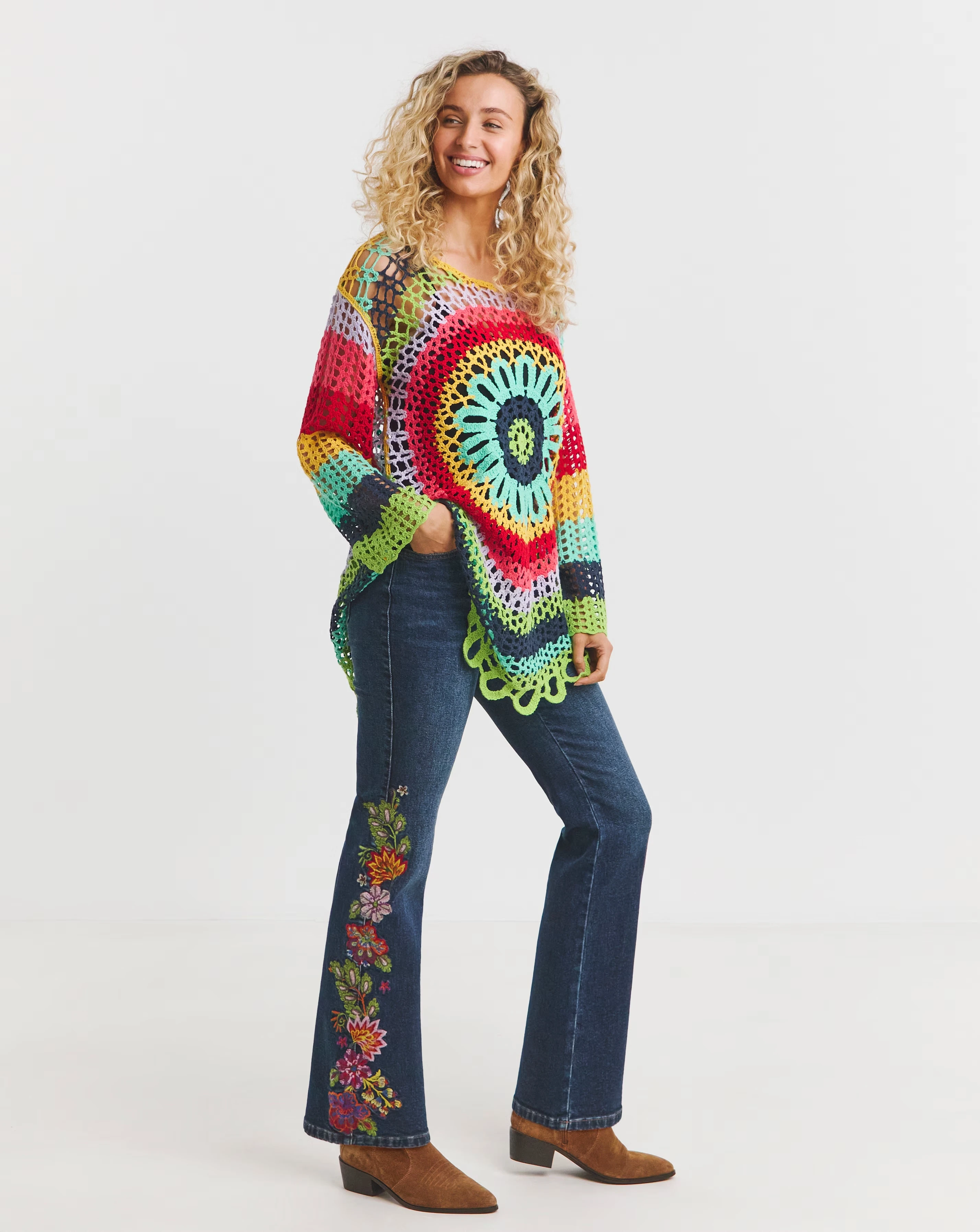 Joe Browns Valentina Boot Cut Embroidered Jeans