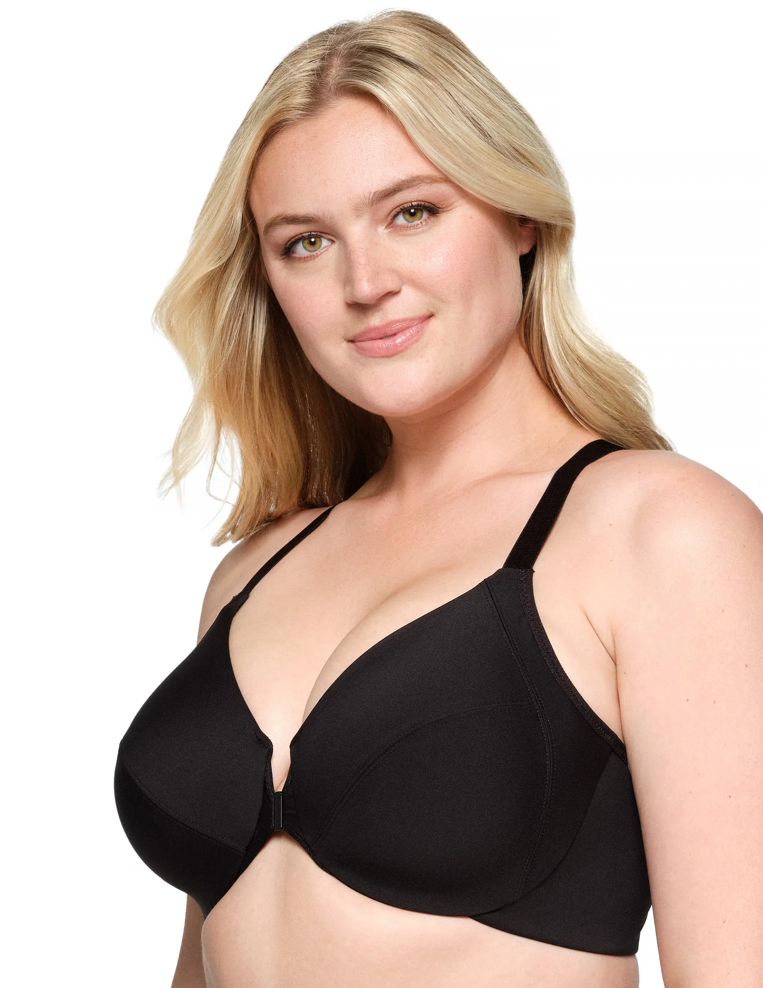 Glamorise Plus Size Front-Fastening WonderWire Bra 1247 3 Glamorise Plus Size Front-Fastening WonderWire Bra 1247