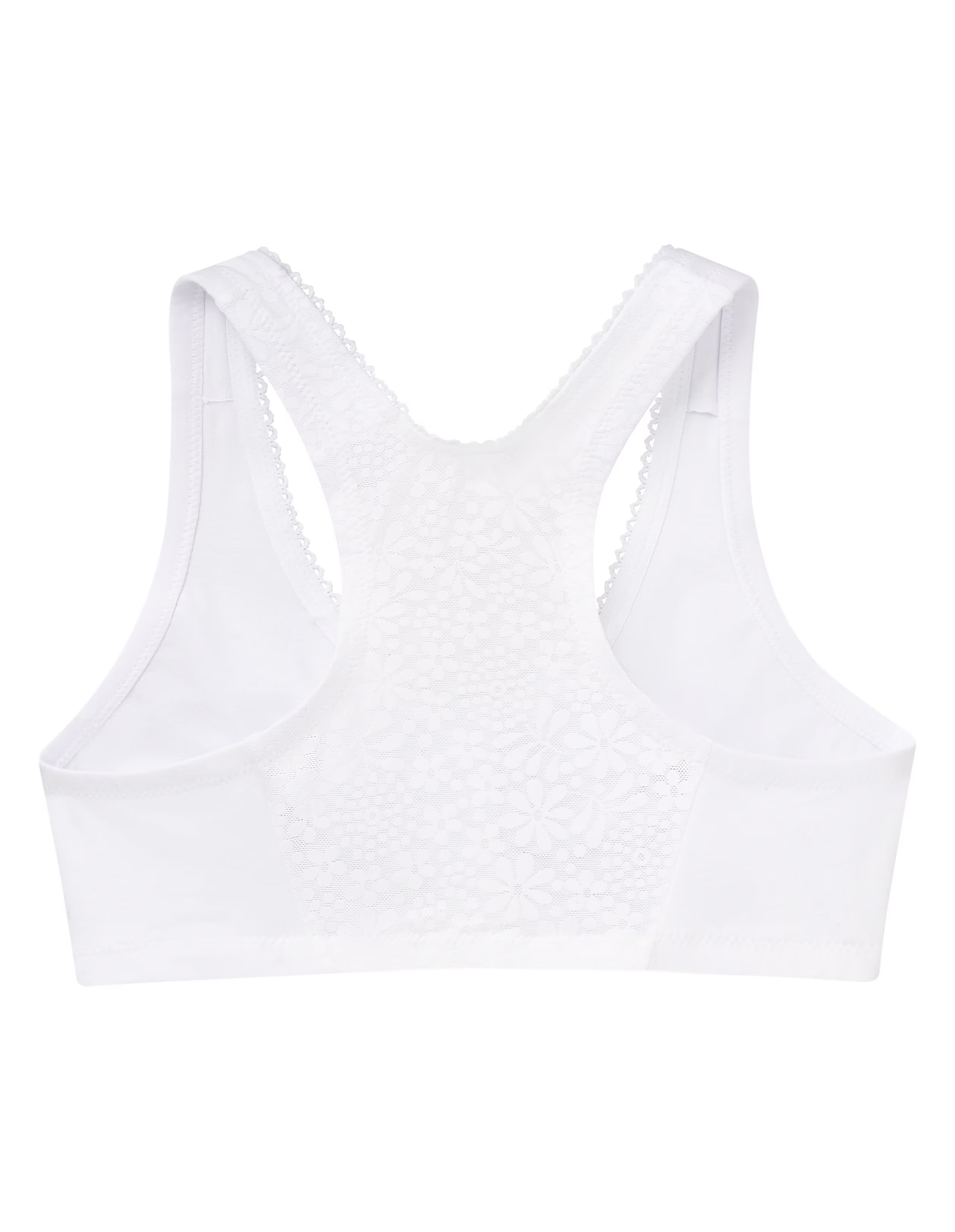 Glamorise Plus Size Front-Fastening Cotton T-Back 1908 6 Glamorise Plus Size Front-Fastening Cotton T-Back 1908